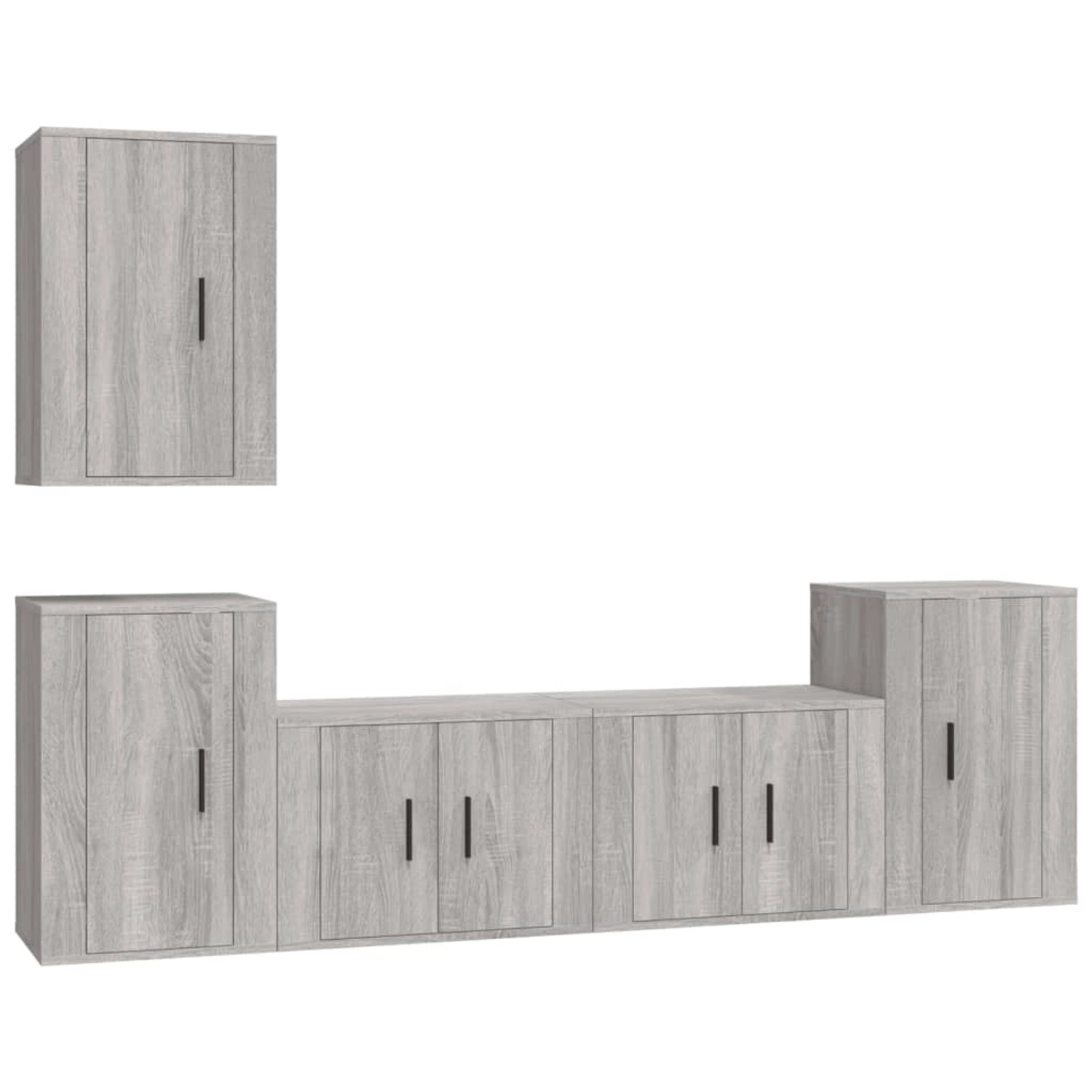 VidaXL 5-tlg. TV-Schrank-Set Grau Sonoma Holzwerkstoff  Modell 11 von VIDAXL