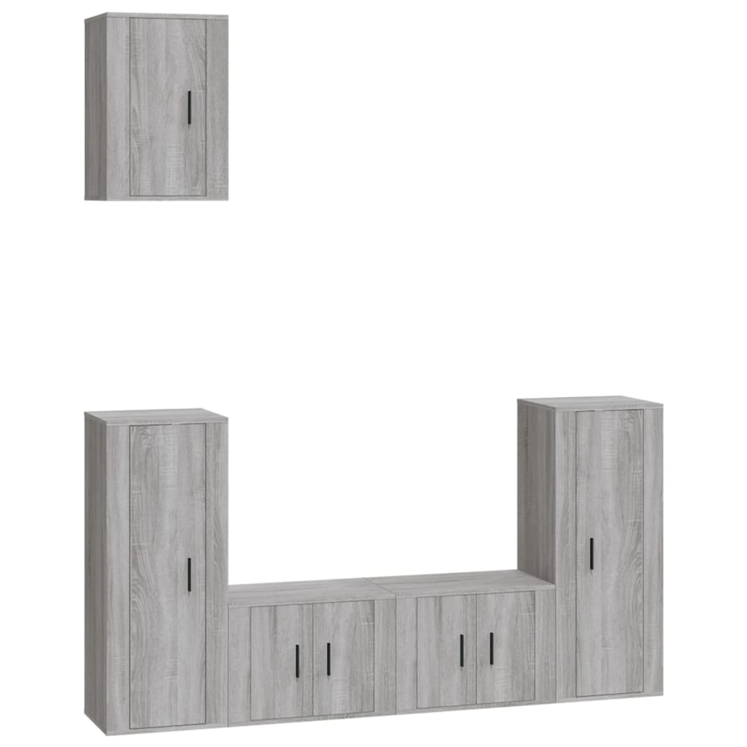 VidaXL 5-tlg. TV-Schrank-Set Grau Sonoma Holzwerkstoff  Modell 8 von VIDAXL