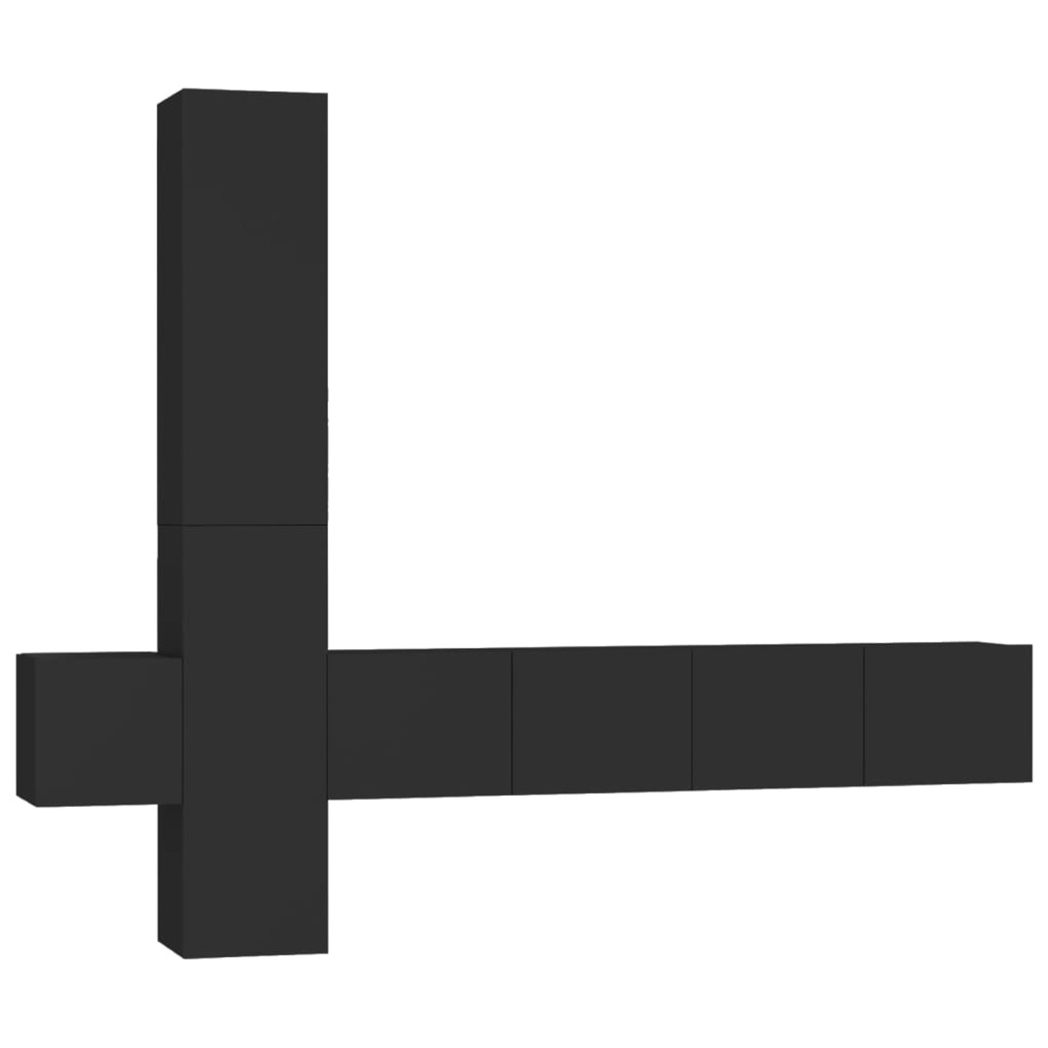 VidaXL 5-tlg. TV-Schrank-Set Schwarz Holzwerkstoff 4 VidaXL 5-tlg. TV-Schrank-Set Schwarz Holzwerkstoff 4 von VIDAXL