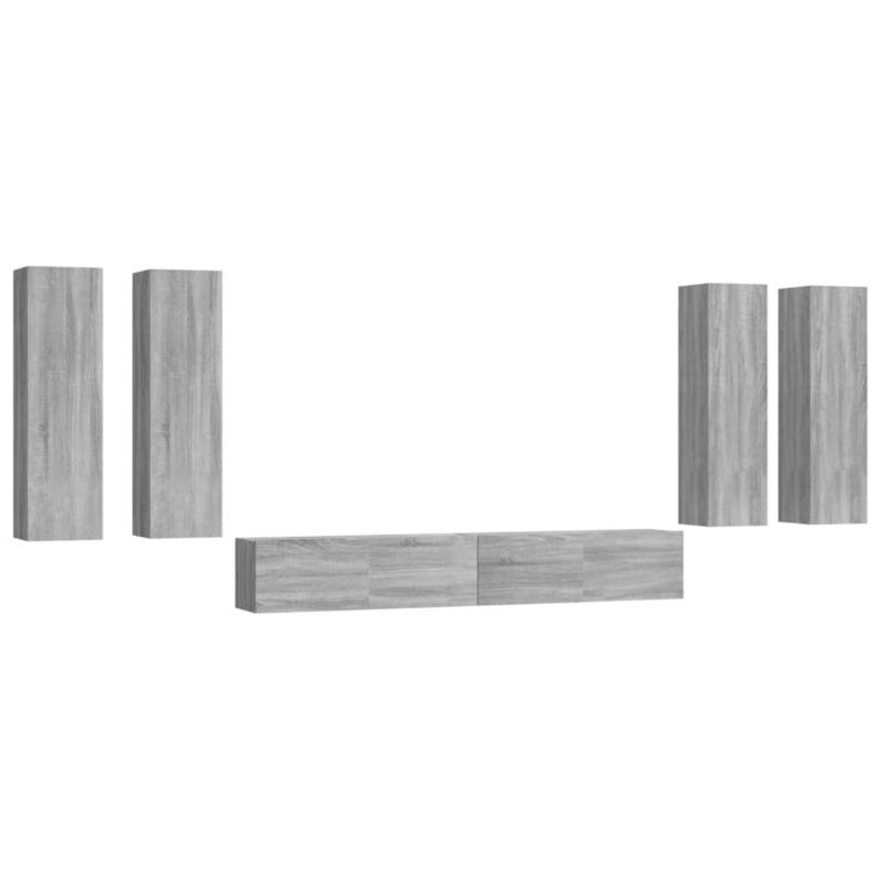 VidaXL 6-tlg. TV-Schrank-Set Grau Sonoma Holzwerkstoff  Modell 22 von VIDAXL