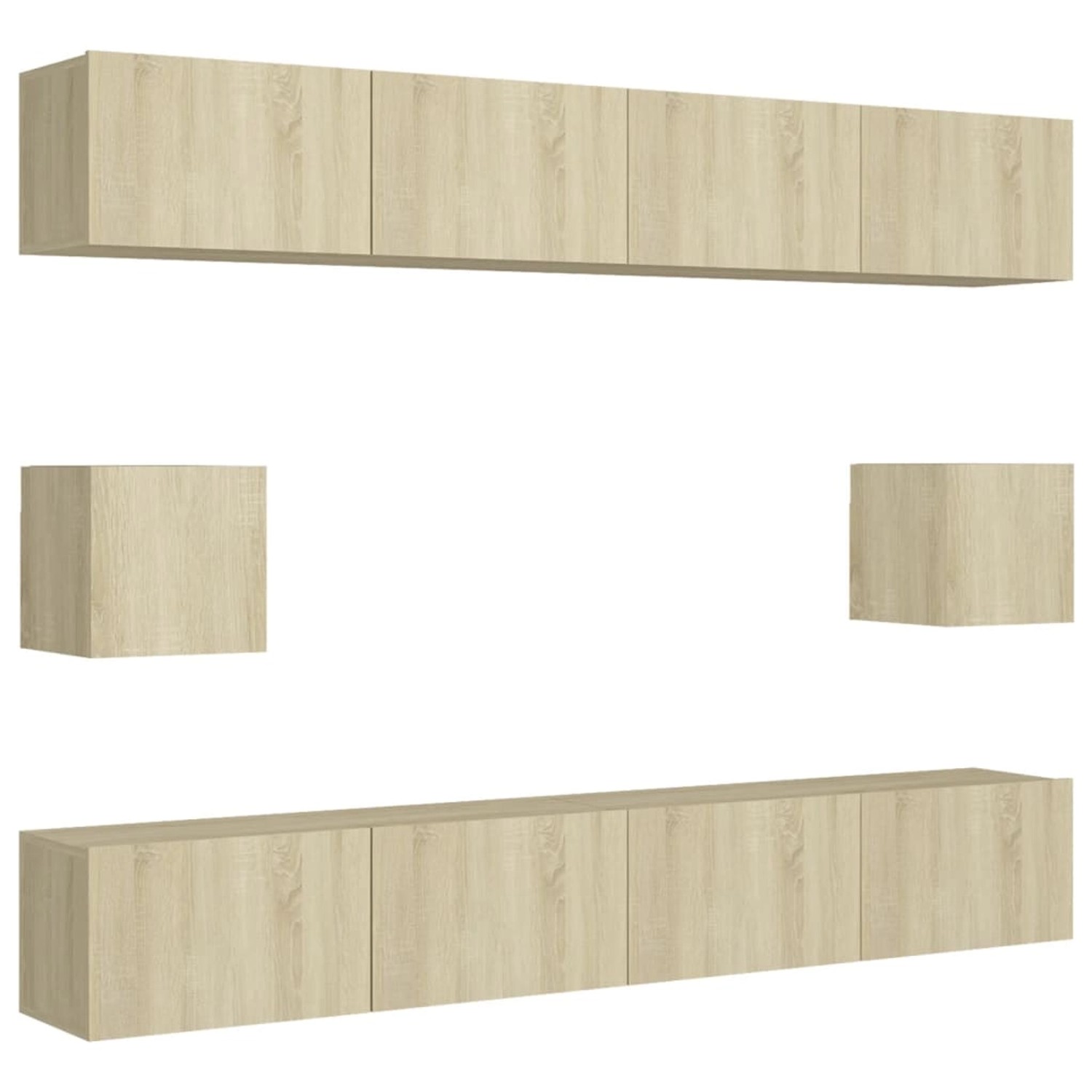VidaXL 6-tlg. TV-Schrank-Set Sonoma-Eiche Holzwerkstoff 3 VidaXL 6-tlg. TV-Schrank-Set Sonoma-Eiche Holzwerkstoff 3 von VIDAXL