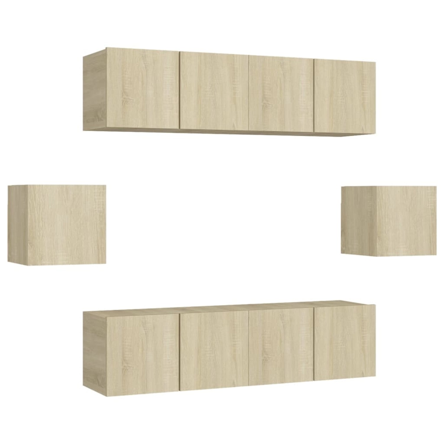 VidaXL 6-tlg. TV-Schrank-Set Sonoma-Eiche Holzwerkstoff Modell 7 VidaXL 6-tlg. TV-Schrank-Set Sonoma-Eiche Holzwerkstoff Modell 7 von VIDAXL