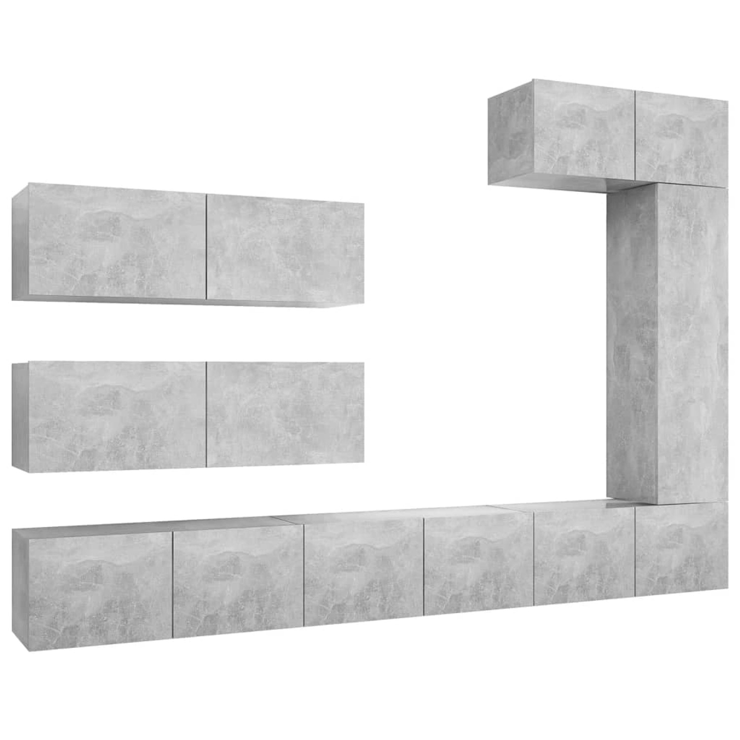 VidaXL 7-tlg. TV-Schrank-Set Betongrau Holzwerkstoff 3 VidaXL 7-tlg. TV-Schrank-Set Betongrau Holzwerkstoff 3 von VIDAXL