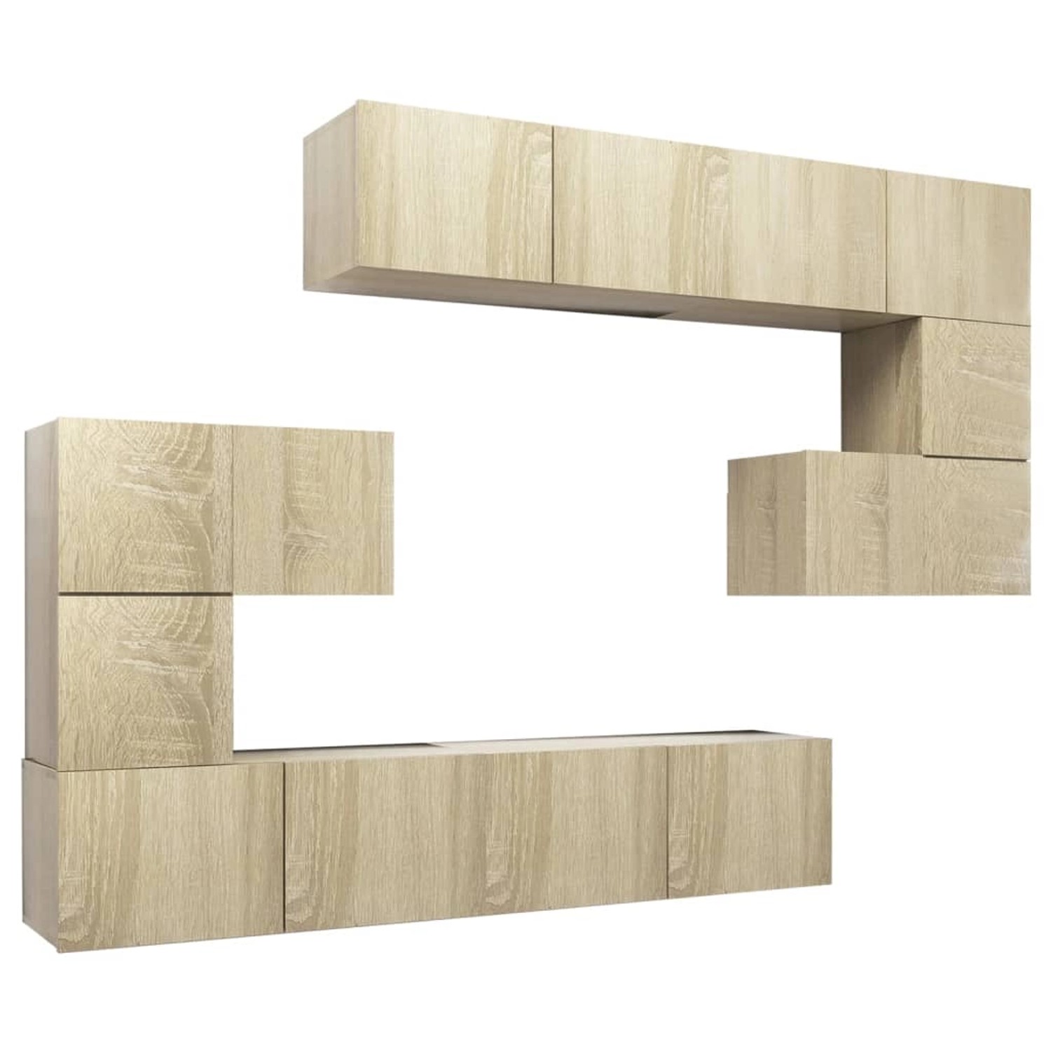 VidaXL 8-tlg. TV-Schrank-Set Sonoma-Eiche Holzwerkstoff 1 VidaXL 8-tlg. TV-Schrank-Set Sonoma-Eiche Holzwerkstoff 1 von VIDAXL
