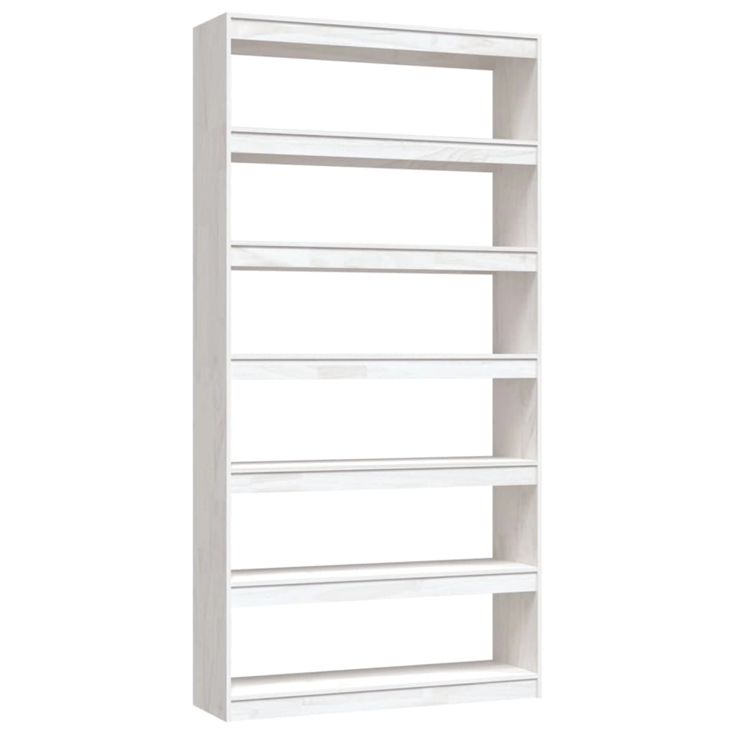 VidaXL Bücherregal/Raumteiler Weiß 100x30x200 cm Kiefer Massivholz VidaXL Bücherregal/Raumteiler Weiß 100x30x200 cm Kiefer Massivholz von VIDAXL