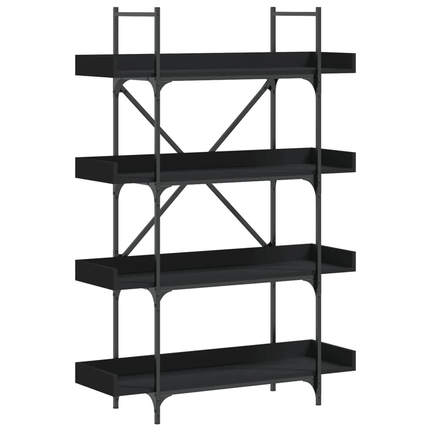VidaXL Bücherregal 4 Böden Schwarz 100x33x145,5 cm Holzwerkstoff VidaXL Bücherregal 4 Böden Schwarz 100x33x145,5 cm Holzwerkstoff von VIDAXL