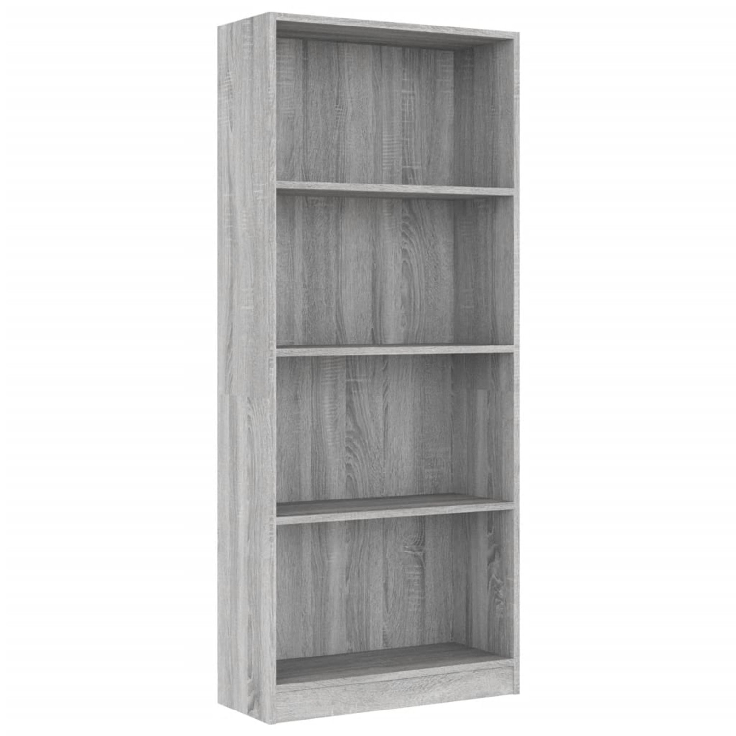 VidaXL Bücherregal 4 Fächer Grau Sonoma 60x24x142 cm Holzwerkstoff VidaXL Bücherregal 4 Fächer Grau Sonoma 60x24x142 cm Holzwerkstoff von VIDAXL