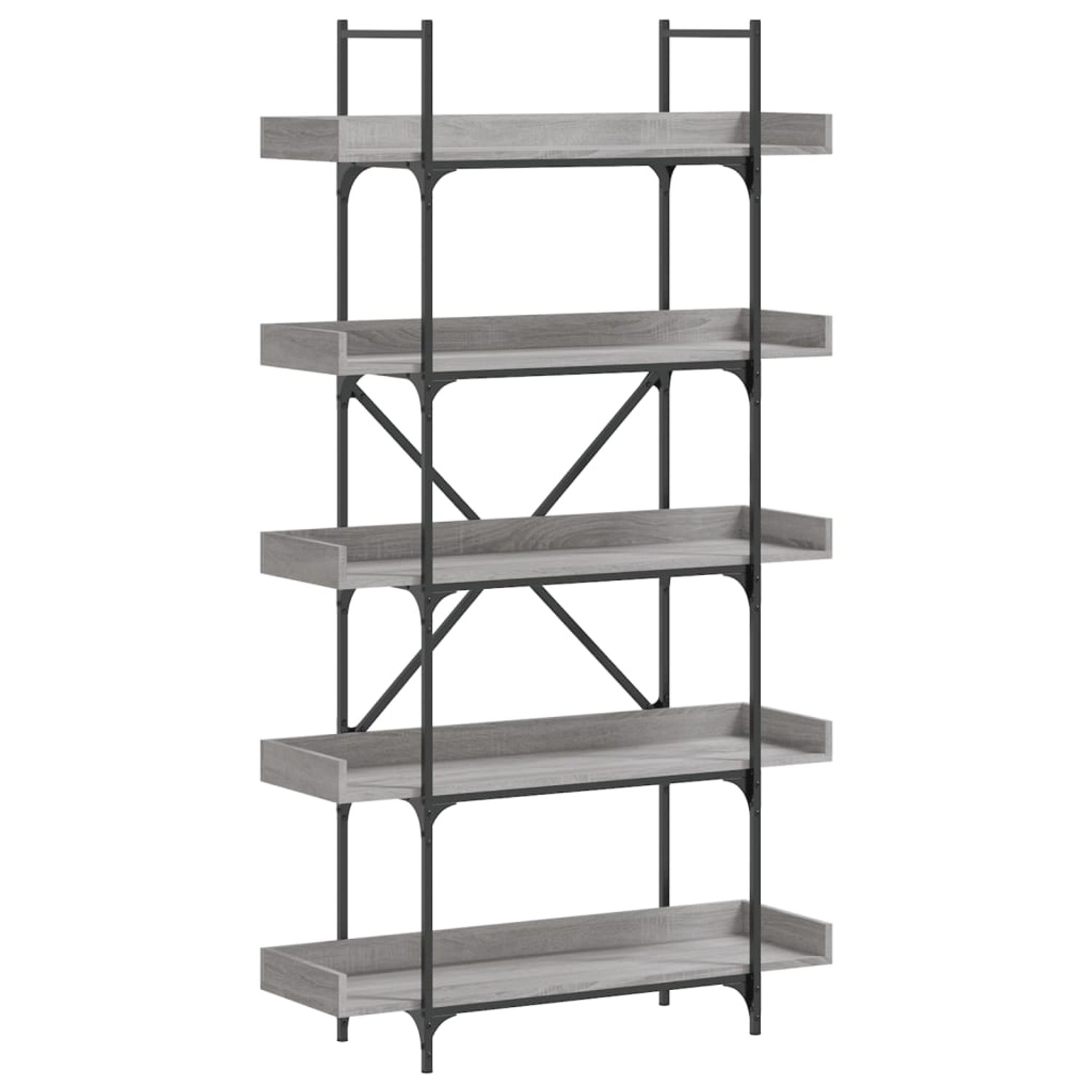 VidaXL Bücherregal 5 Böden Grau Sonoma 100x33x180,5 cm Holzwerkstoff VidaXL Bücherregal 5 Böden Grau Sonoma 100x33x180,5 cm Holzwerkstoff von VIDAXL