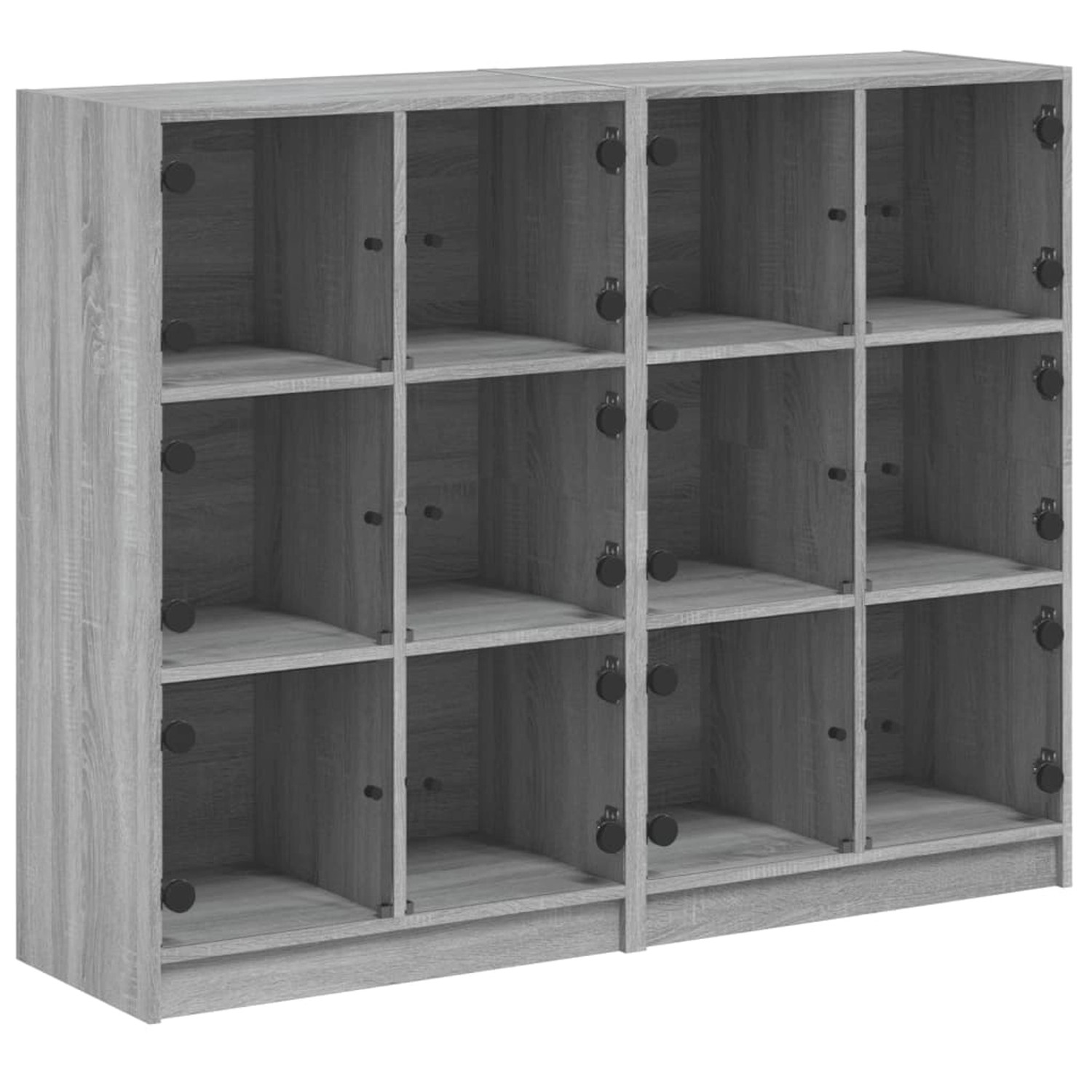VidaXL Bücherregal mit Türen Grau Sonoma 136x37x109 cm Holzwerkstoff VidaXL Bücherregal mit Türen Grau Sonoma 136x37x109 cm Holzwerkstoff von VIDAXL
