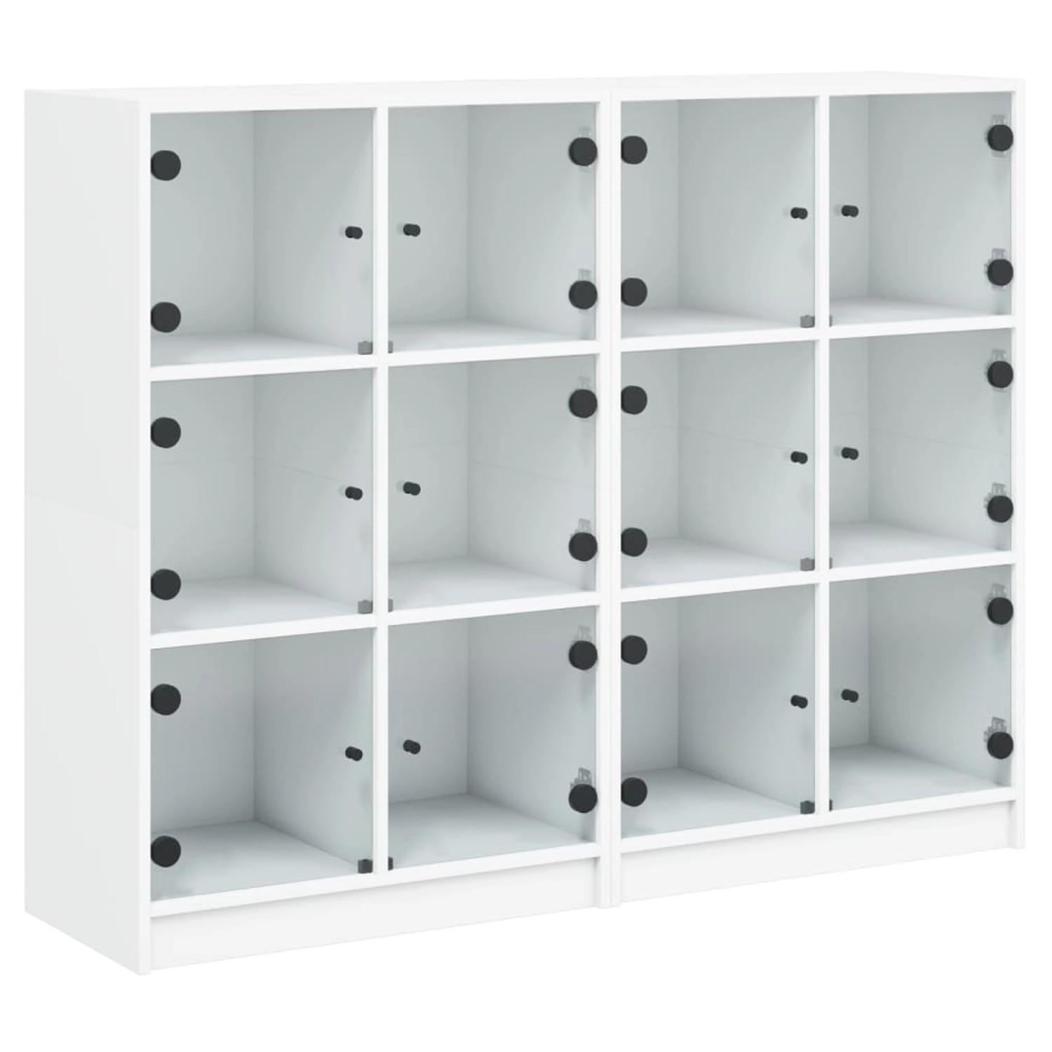 VidaXL Bücherregal mit Türen Weiß 136x37x109 cm Holzwerkstoff VidaXL Bücherregal mit Türen Weiß 136x37x109 cm Holzwerkstoff von VIDAXL