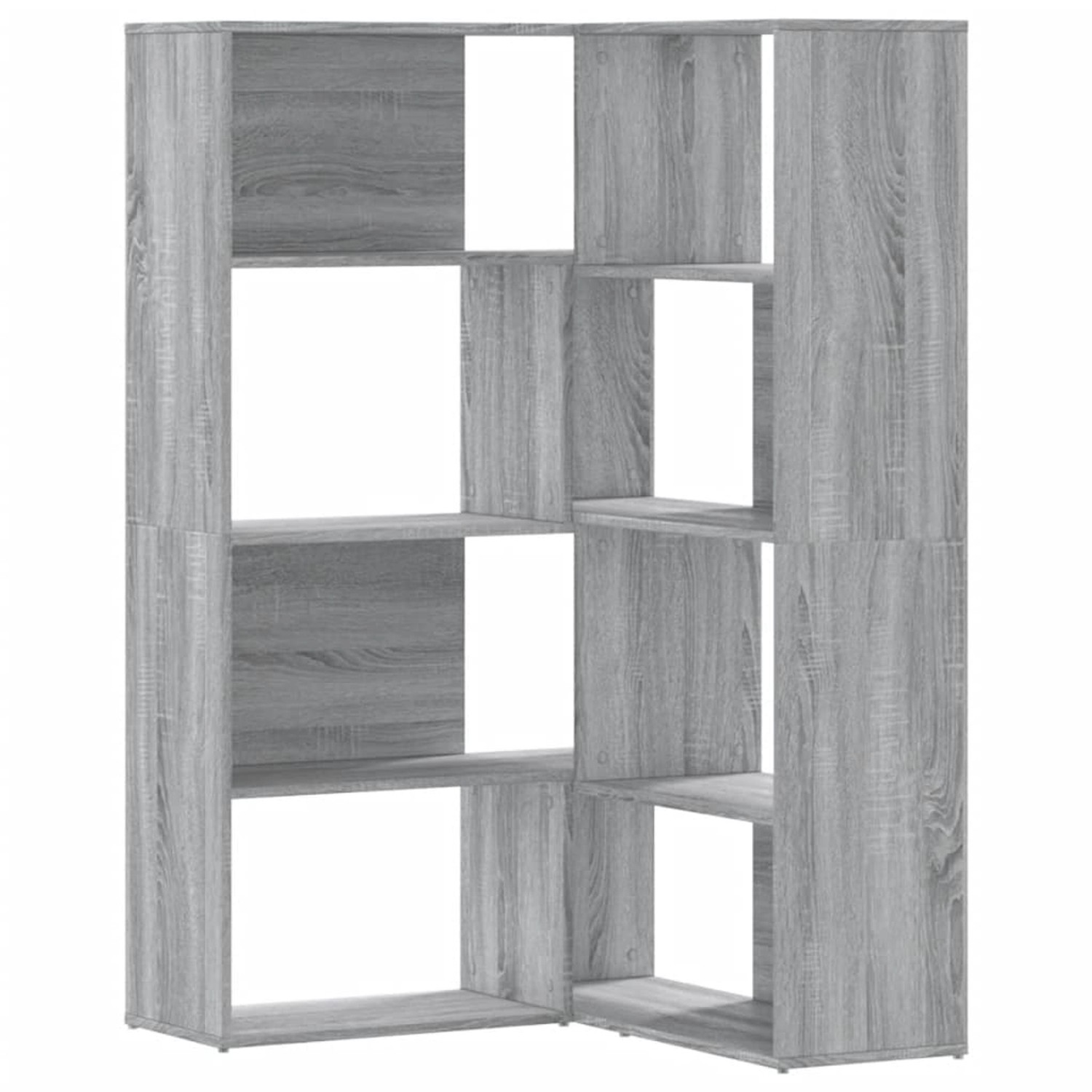 VidaXL Eck-Bücherregal 4 Etagen Grau Sonoma 85x85x140 cm Holzwerkstoff VidaXL Eck-Bücherregal 4 Etagen Grau Sonoma 85x85x140 cm Holzwerkstoff von VIDAXL