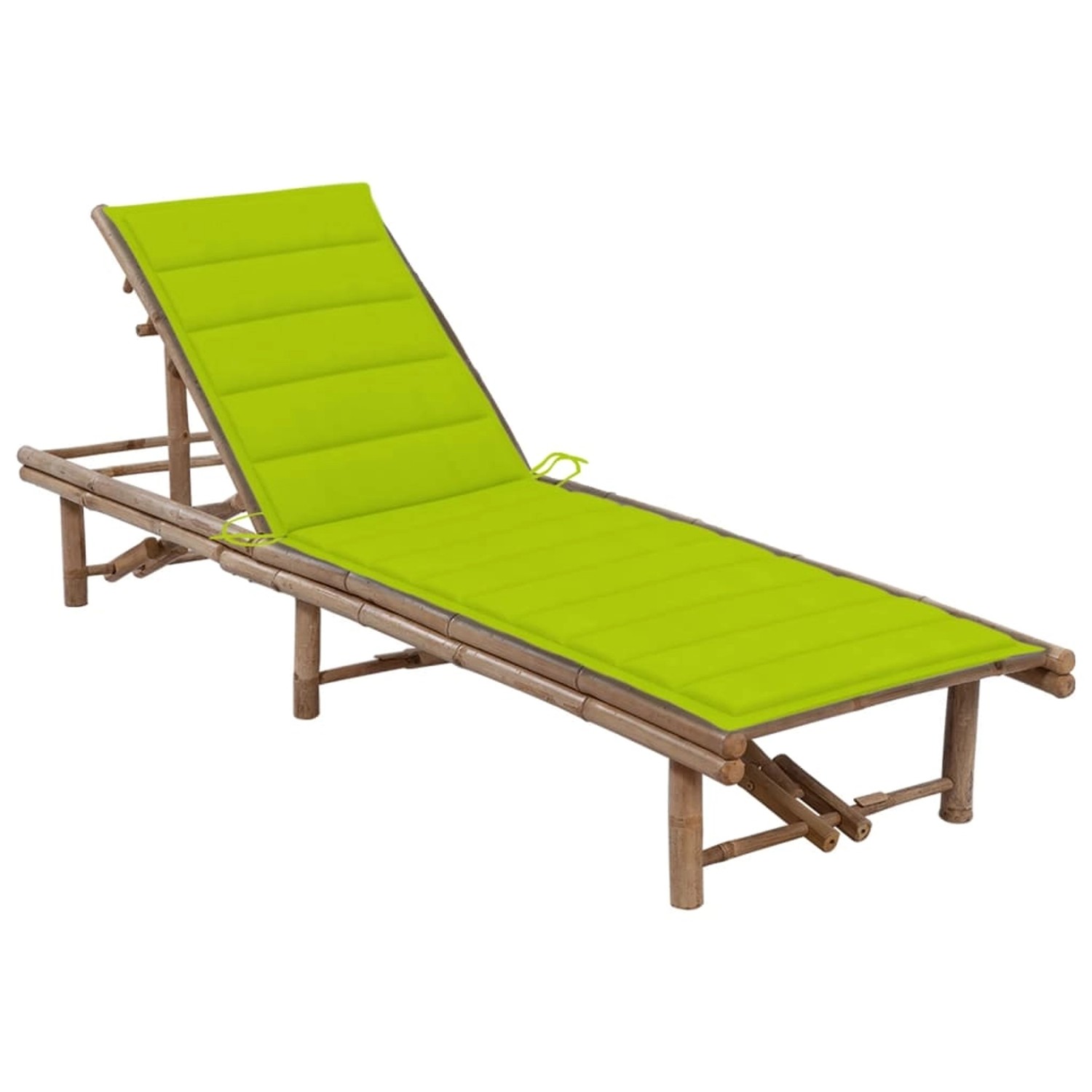 VidaXL Garten-Sonnenliege mit Auflage Bambus HellGrün VidaXL Garten-Sonnenliege mit Auflage Bambus HellGrün von VIDAXL