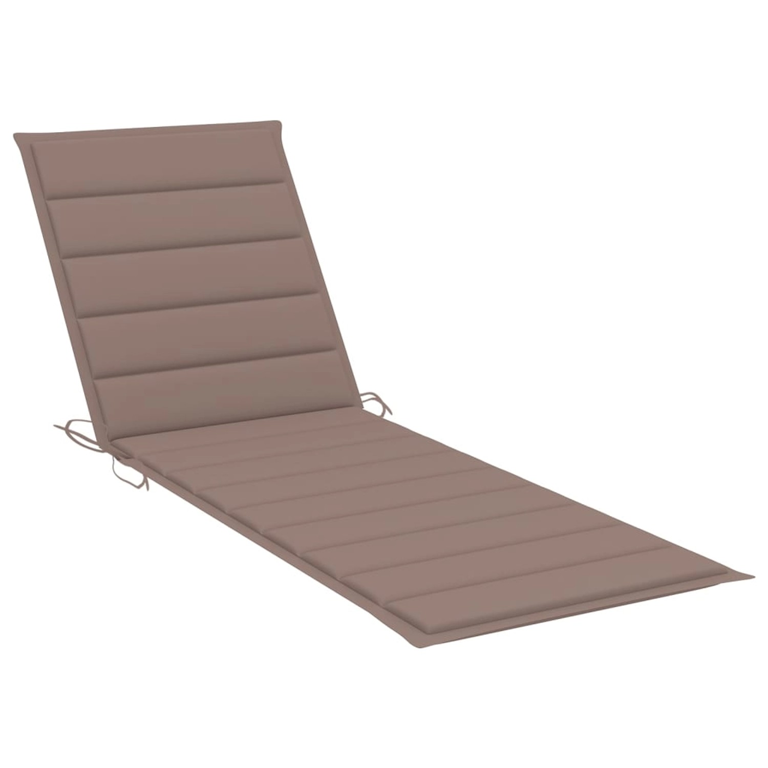 VidaXL Garten-Sonnenliege mit Auflage Bambus Taupe VidaXL Garten-Sonnenliege mit Auflage Bambus Taupe von VIDAXL