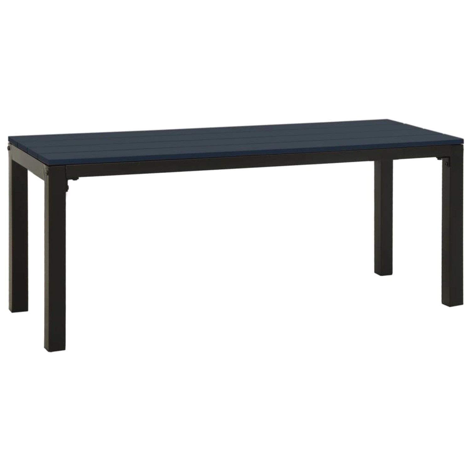VidaXL Gartenbank 110 cm Stahl und WPC Schwarz VidaXL Gartenbank 110 cm Stahl und WPC Schwarz von VIDAXL