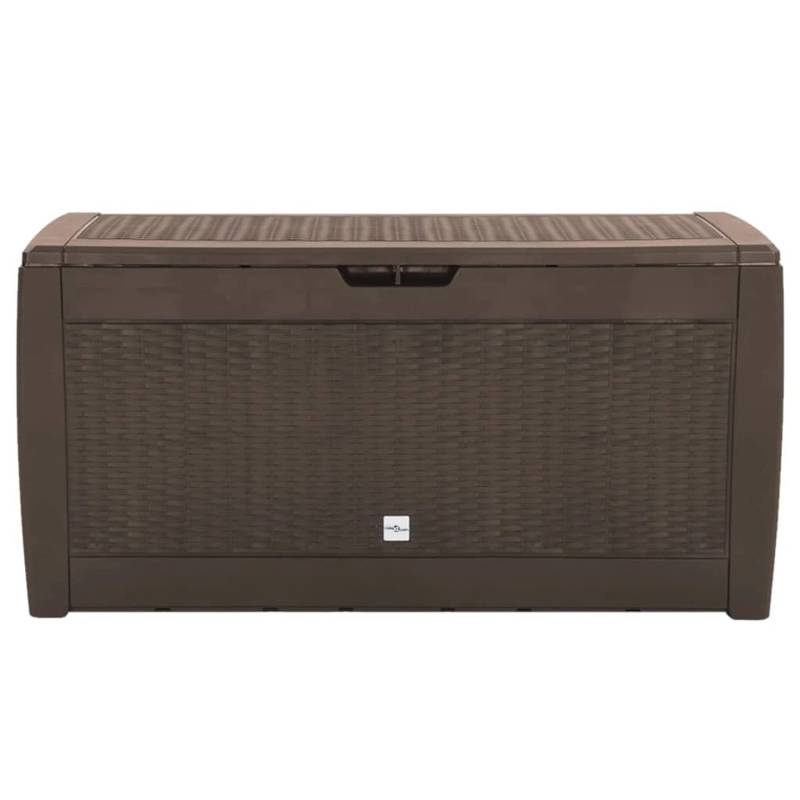 VidaXL Gartentruhe 119x48x60 cm Polypropylen Braun von VIDAXL