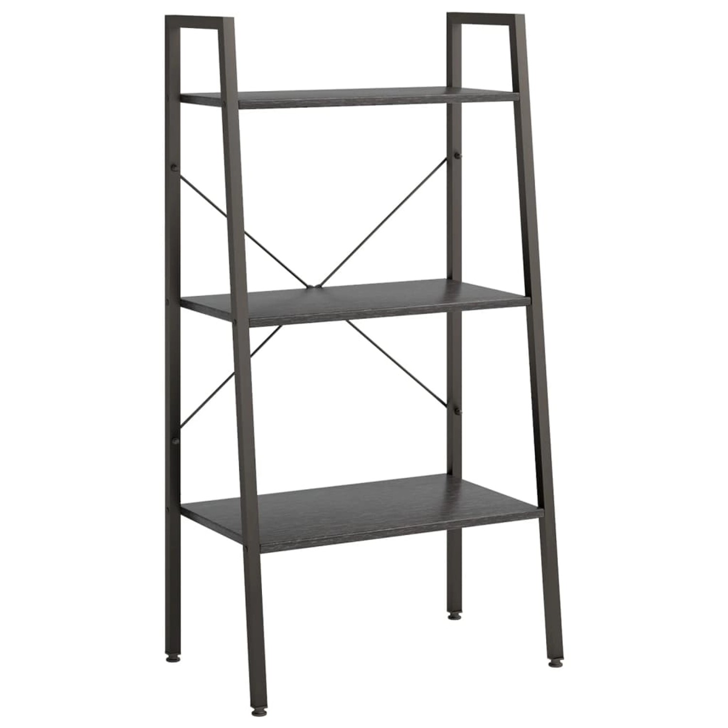 VidaXL Standregal mit 3 Böden Schwarz 56x35x108 cm VidaXL Standregal mit 3 Böden Schwarz 56x35x108 cm von VIDAXL