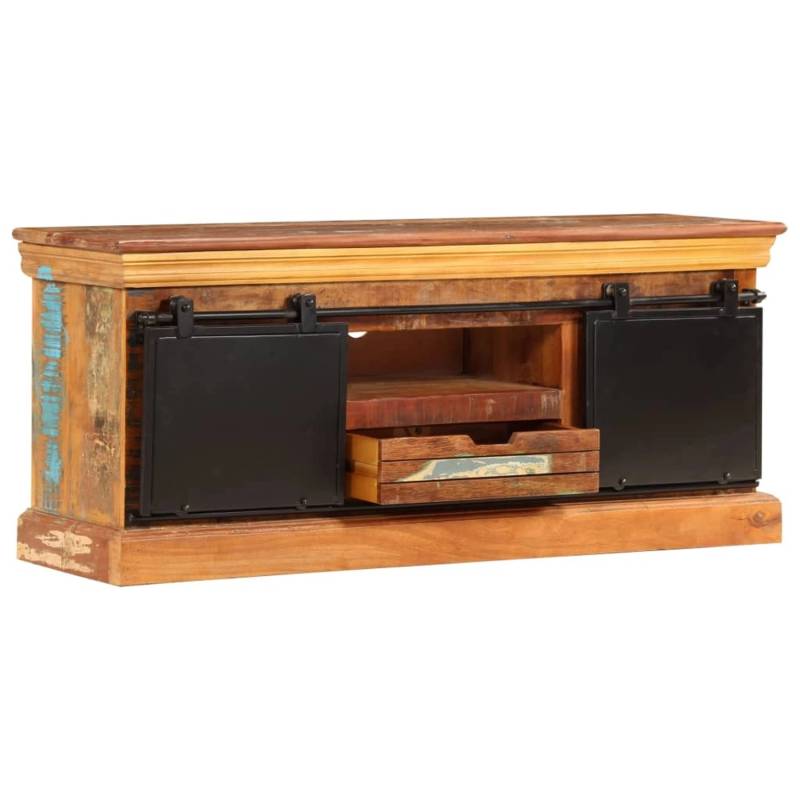 VidaXL TV-Schrank 110x30x45 cm Altholz Massiv  Modell 1 von VIDAXL