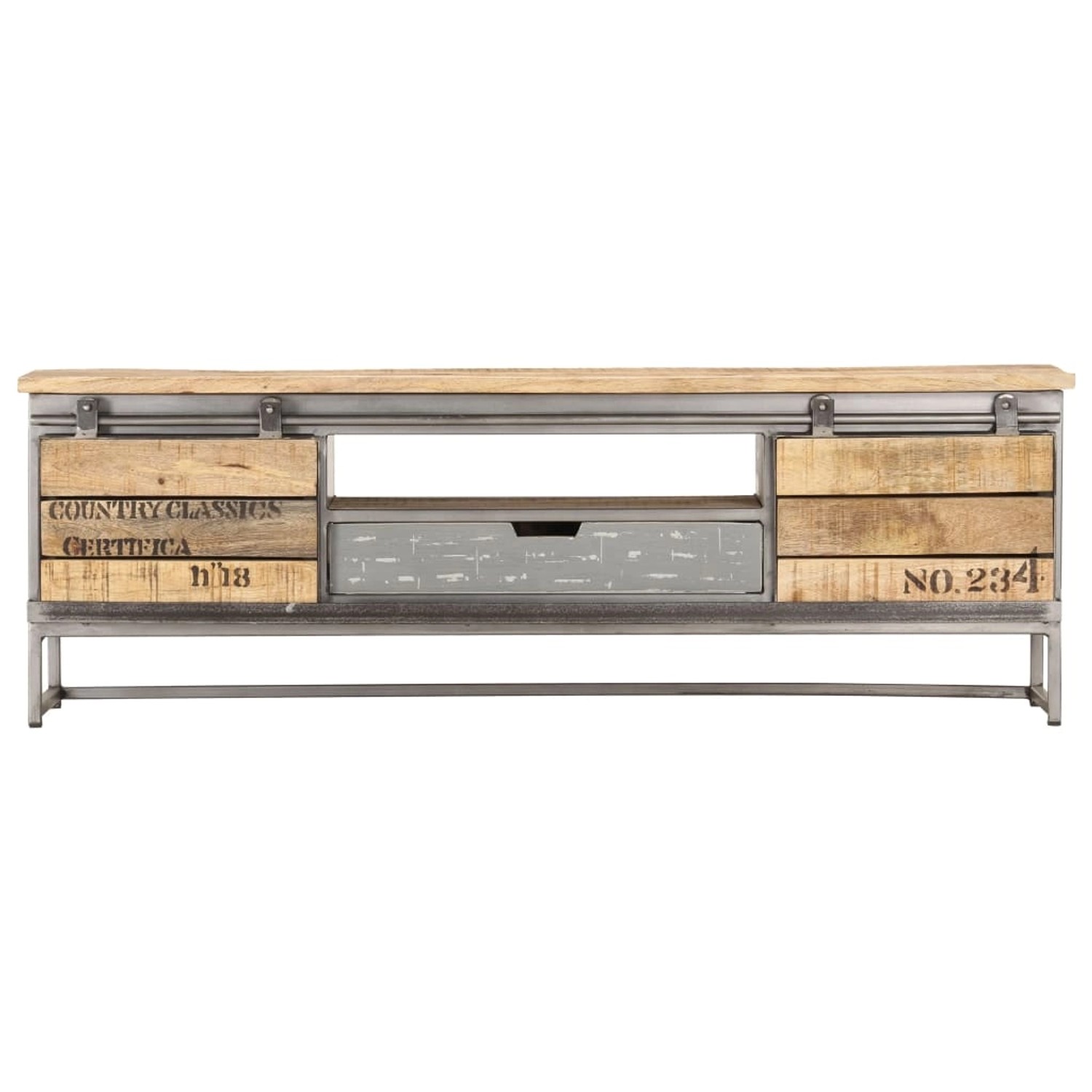 VidaXL TV-Schrank 120 x 30 x 40 cm Massivholz Mango  Modell 5 von VIDAXL