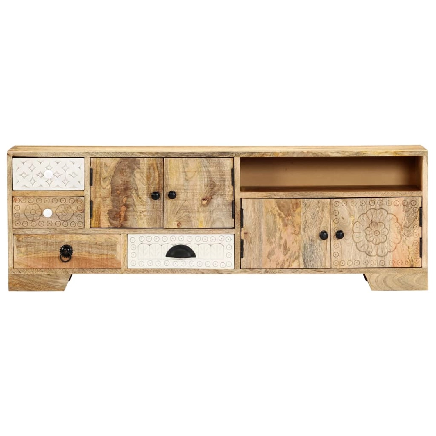 VidaXL TV-Schrank 120x30x40 cm Massivholz Mango Modell 2 VidaXL TV-Schrank 120x30x40 cm Massivholz Mango Modell 2 von VIDAXL