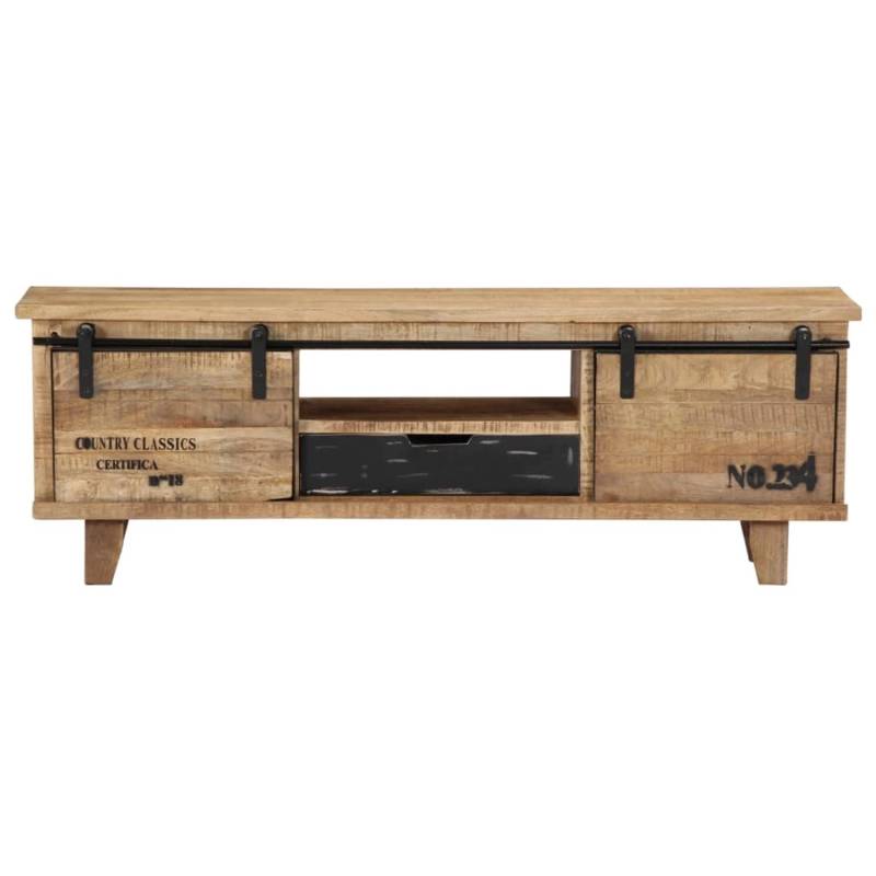 VidaXL TV-Schrank 120x30x40 cm Massivholz Mango  Modell 4 von VIDAXL