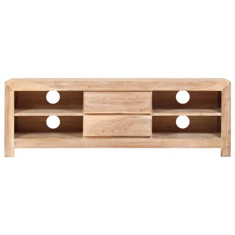 vidaXL TV-Schrank Akazienholz Massiv 120 x 30 x 40 cm Hellbraun von VIDAXL