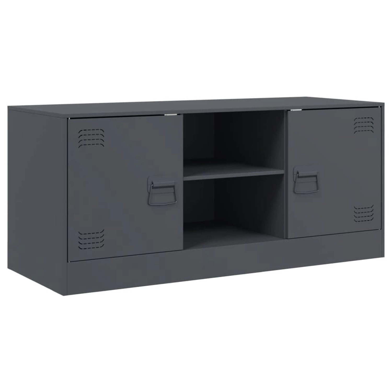 VidaXL TV-Schrank Anthrazit 99x39x44 cm Stahl Modell 2 VidaXL TV-Schrank Anthrazit 99x39x44 cm Stahl Modell 2 von VIDAXL