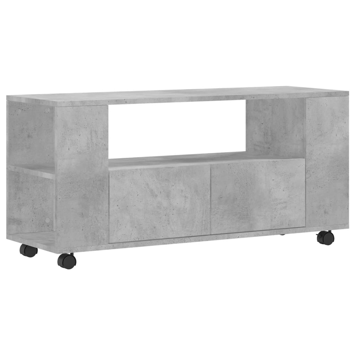 VidaXL TV-Schrank Betongrau 102x34,5x43 cm Holzwerkstoff von VIDAXL