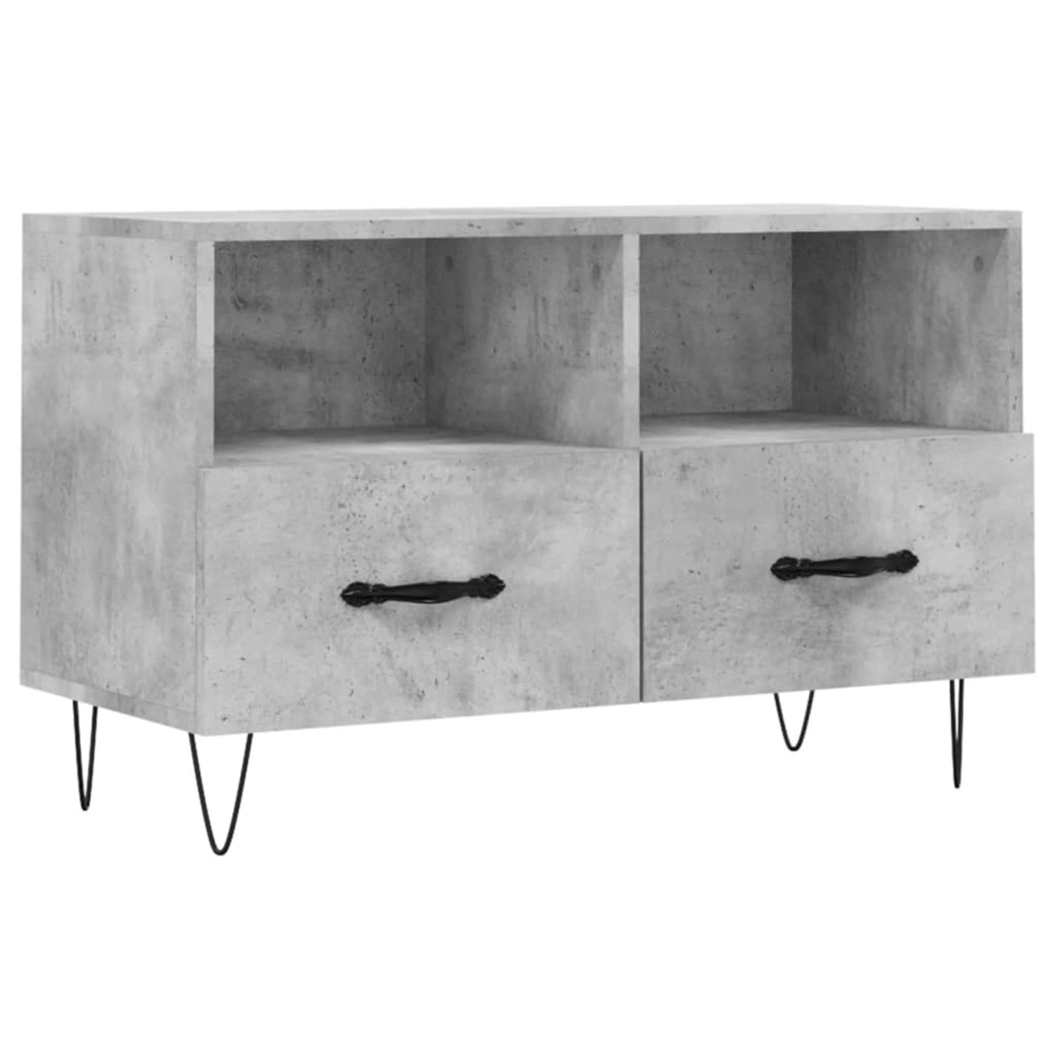 VidaXL TV-Schrank Betongrau 80x36x50 cm Holzwerkstoff Modell 4 VidaXL TV-Schrank Betongrau 80x36x50 cm Holzwerkstoff Modell 4 von VIDAXL