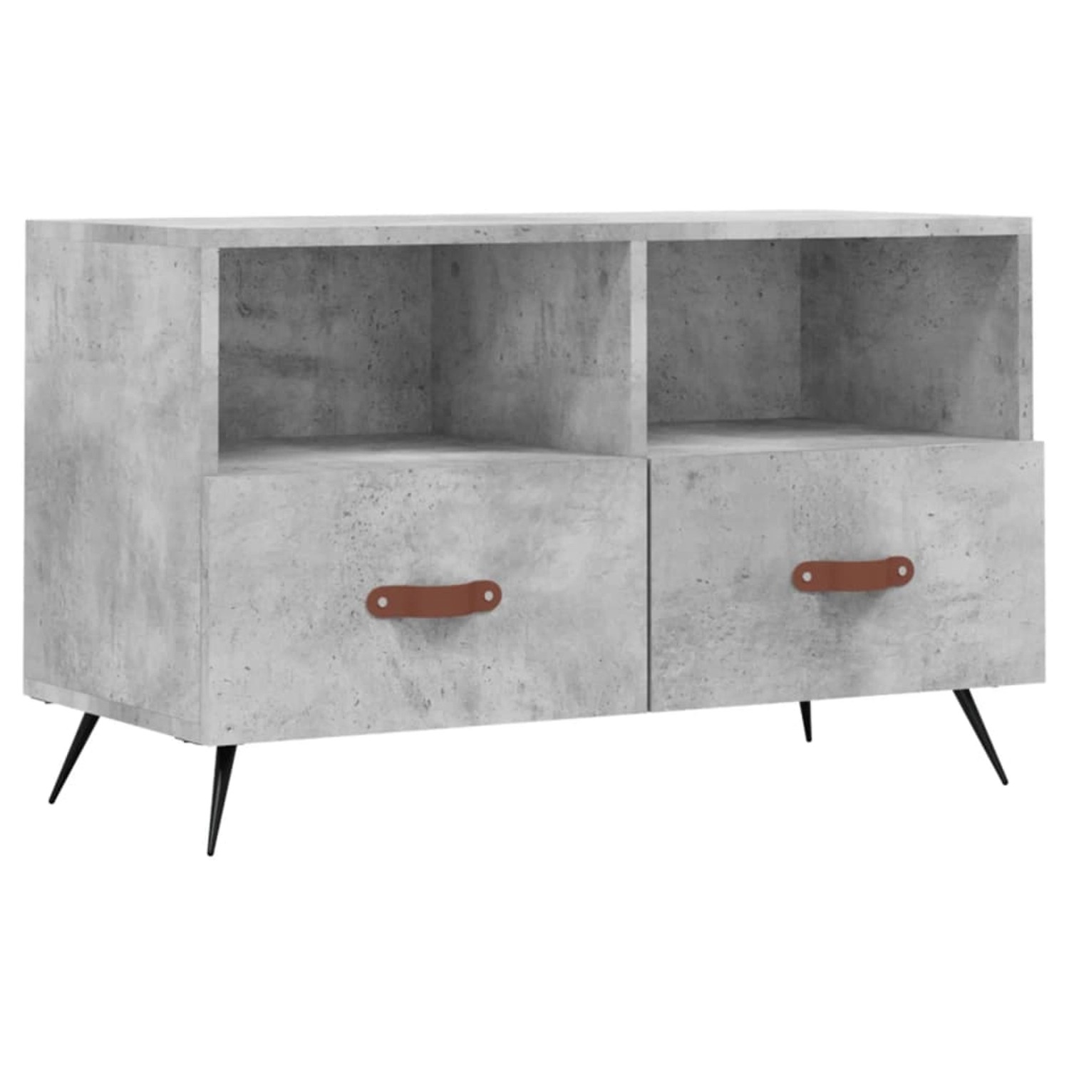 VidaXL TV-Schrank Betongrau 80x36x50 cm Holzwerkstoff Modell 9 VidaXL TV-Schrank Betongrau 80x36x50 cm Holzwerkstoff Modell 9 von VIDAXL