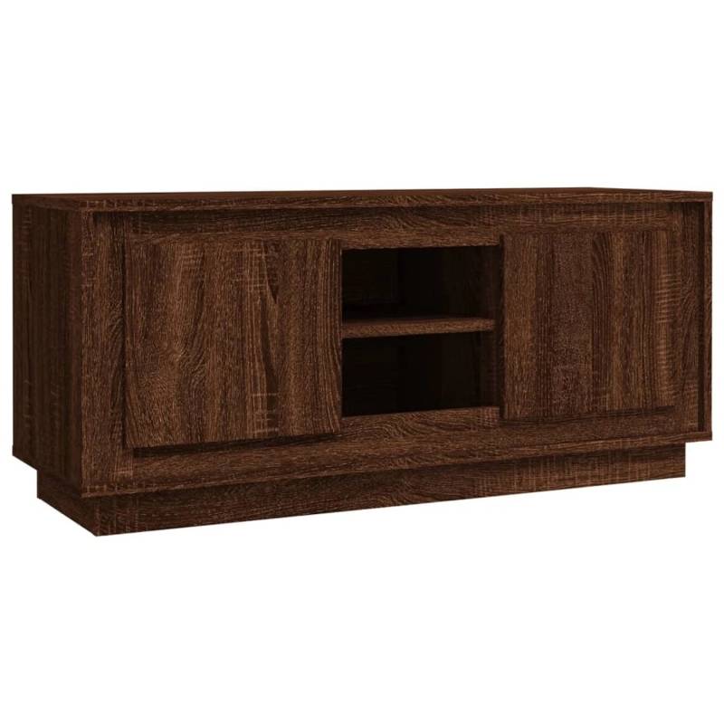 vidaXL TV-Schrank Braun Eichen-Optik 102x35x45 cm Holzwerkstoff  Modell 2 von VIDAXL