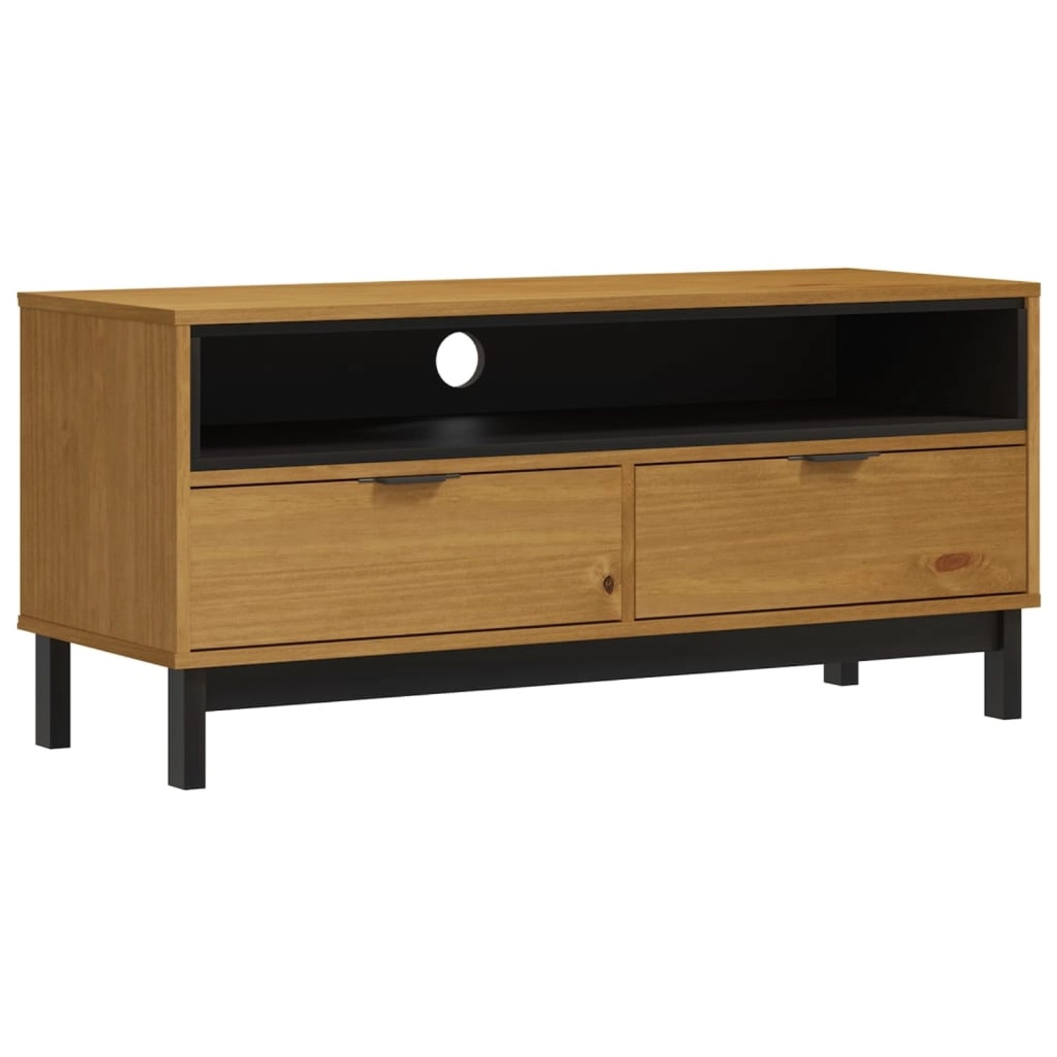 VidaXL TV-Schrank FLAM 110x40x50 cm Massivholz Kiefür Modell 1 VidaXL TV-Schrank FLAM 110x40x50 cm Massivholz Kiefür Modell 1 von VIDAXL