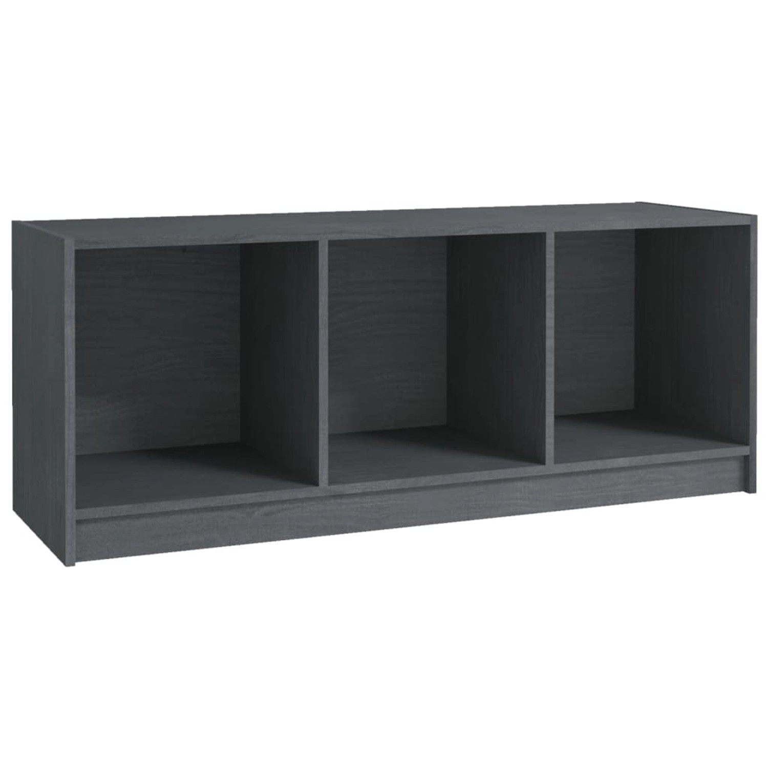 VidaXL TV-Schrank Grau 104x33x41 cm Massivholz Kiefür von VIDAXL
