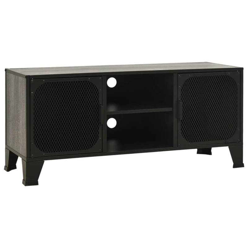 VidaXL TV-Schrank Grau 105x36x47 cm Metall und MDF von VIDAXL