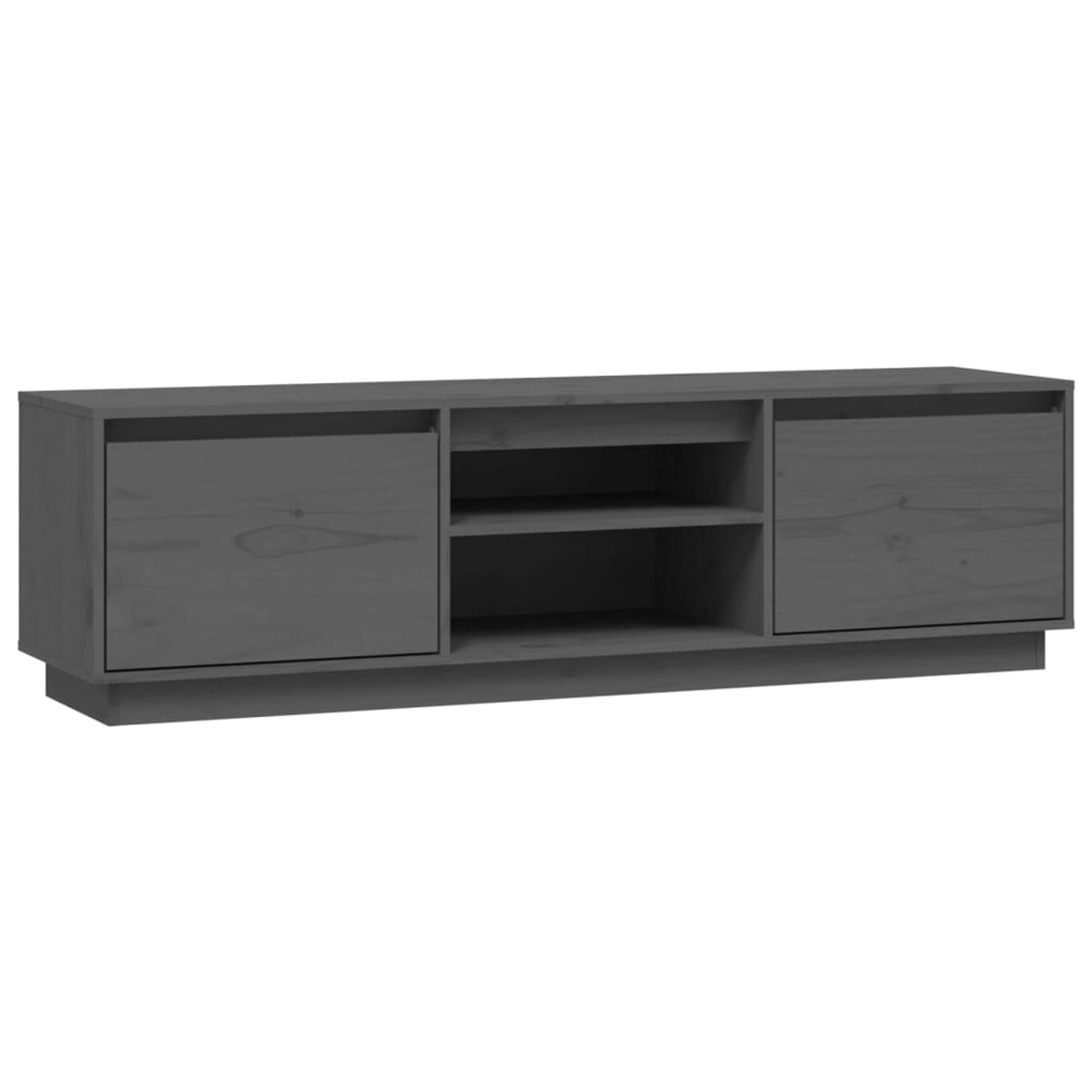 VidaXL TV-Schrank Grau 140x35x40 cm Massivholz Kiefür von VIDAXL