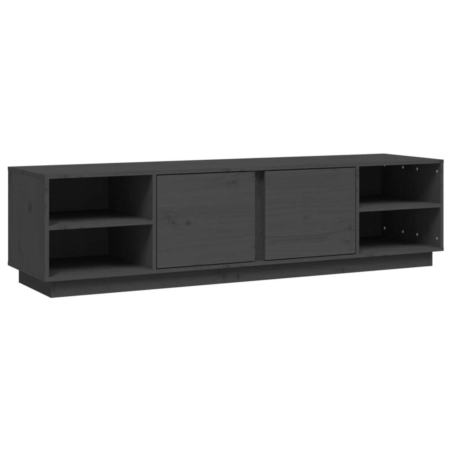VidaXL TV-Schrank Grau 156x40x40 cm Massivholz Kiefür von VIDAXL
