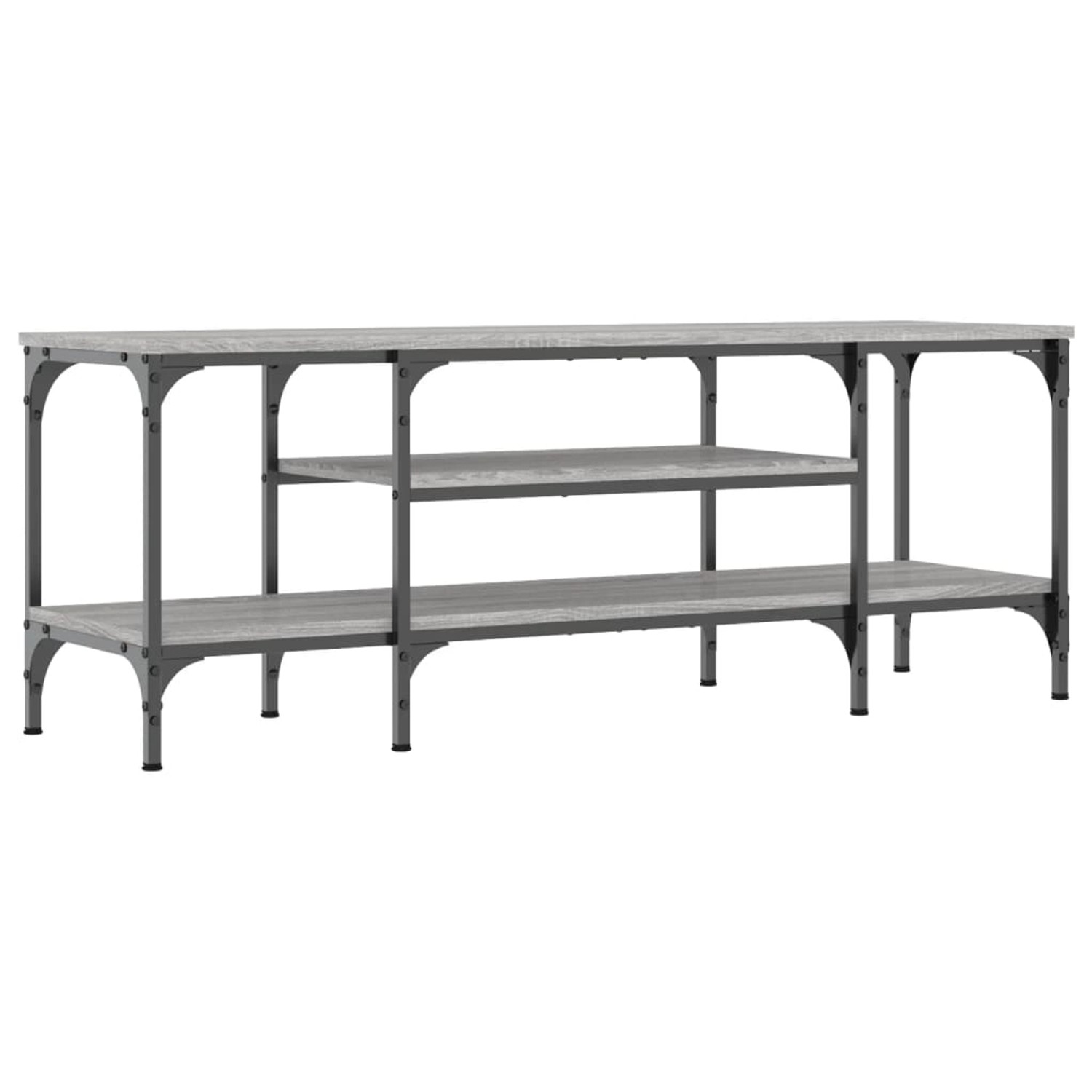 VidaXL TV-Schrank Grau Sonoma 121x35x45 cm Holzwerkstoff & Eisen von VIDAXL