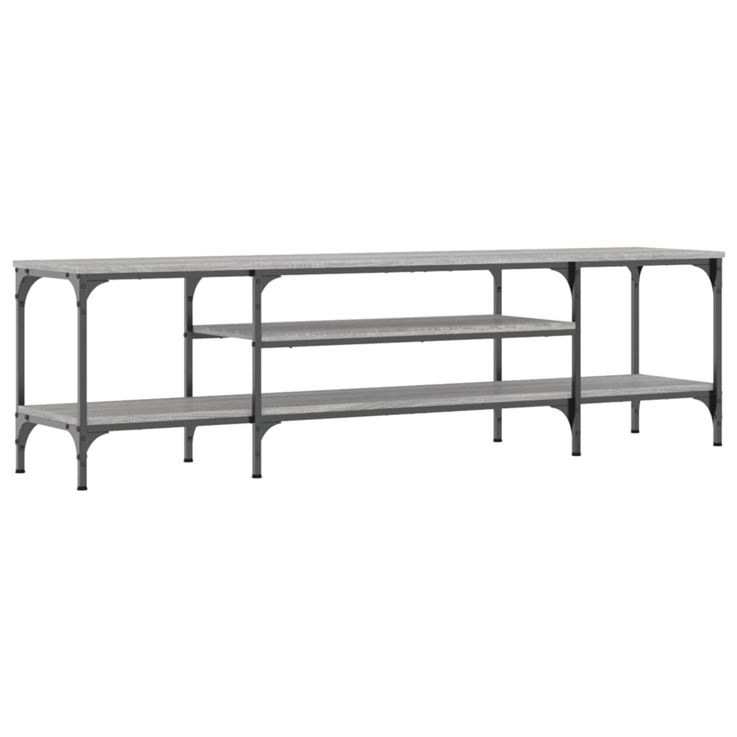 VidaXL TV-Schrank Grau Sonoma 161x35x45 cm Holzwerkstoff & Eisen von VIDAXL