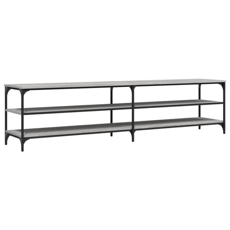 vidaXL TV-Schrank Grau Sonoma 200x30x50 cm Holzwerkstoff und Metall von VIDAXL