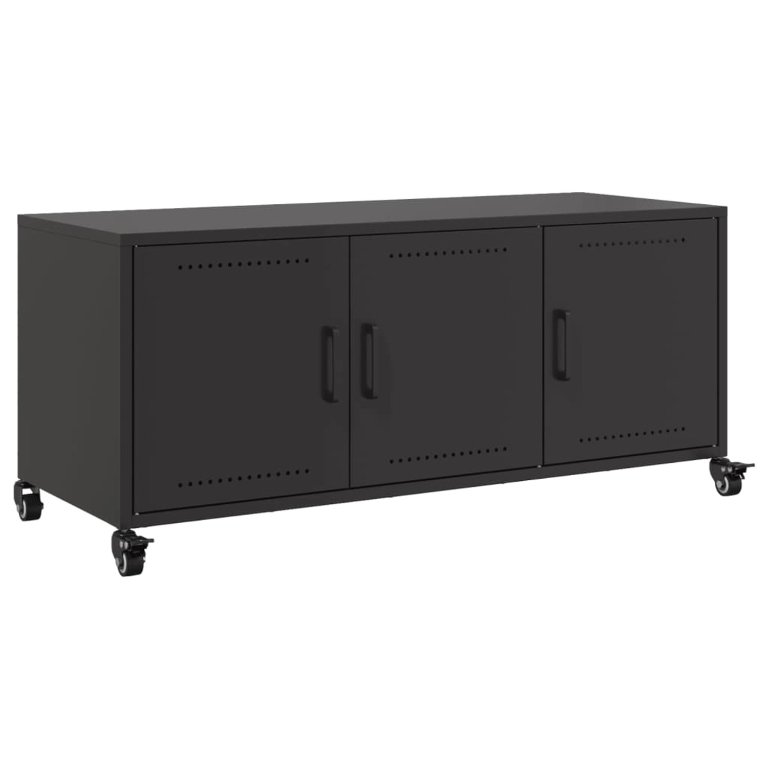 VidaXL TV-Schrank Schwarz 100,5x39x43,5 cm Kaltgewalzter Stahl VidaXL TV-Schrank Schwarz 100,5x39x43,5 cm Kaltgewalzter Stahl von VIDAXL