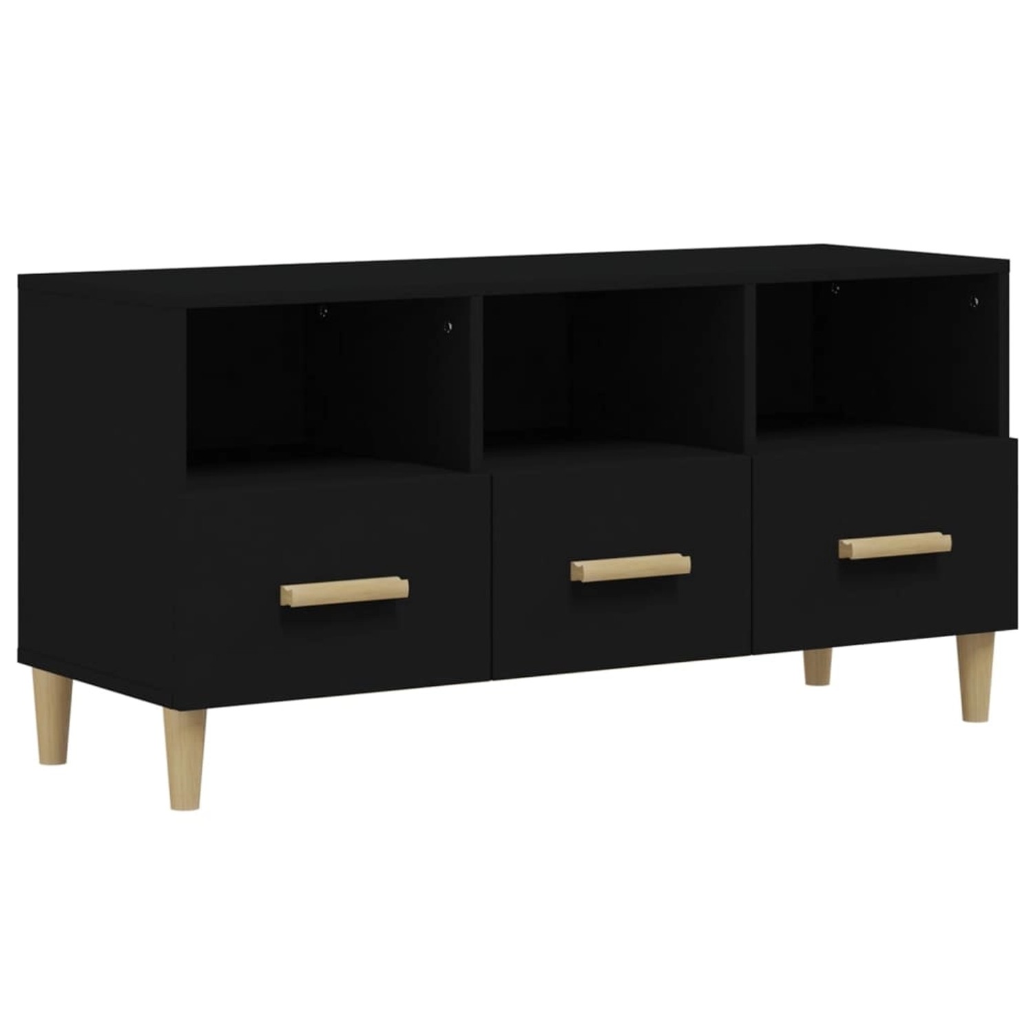 VidaXL TV-Schrank Schwarz 102x36x50 cm Holzwerkstoff Modell 1 VidaXL TV-Schrank Schwarz 102x36x50 cm Holzwerkstoff Modell 1 von VIDAXL