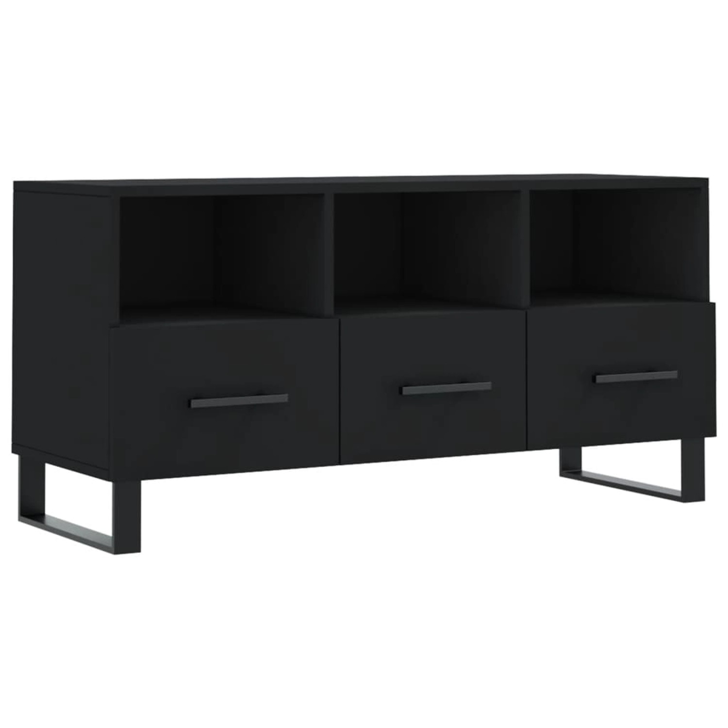 VidaXL TV-Schrank Schwarz 102x36x50 cm Holzwerkstoff Modell 3 VidaXL TV-Schrank Schwarz 102x36x50 cm Holzwerkstoff Modell 3 von VIDAXL