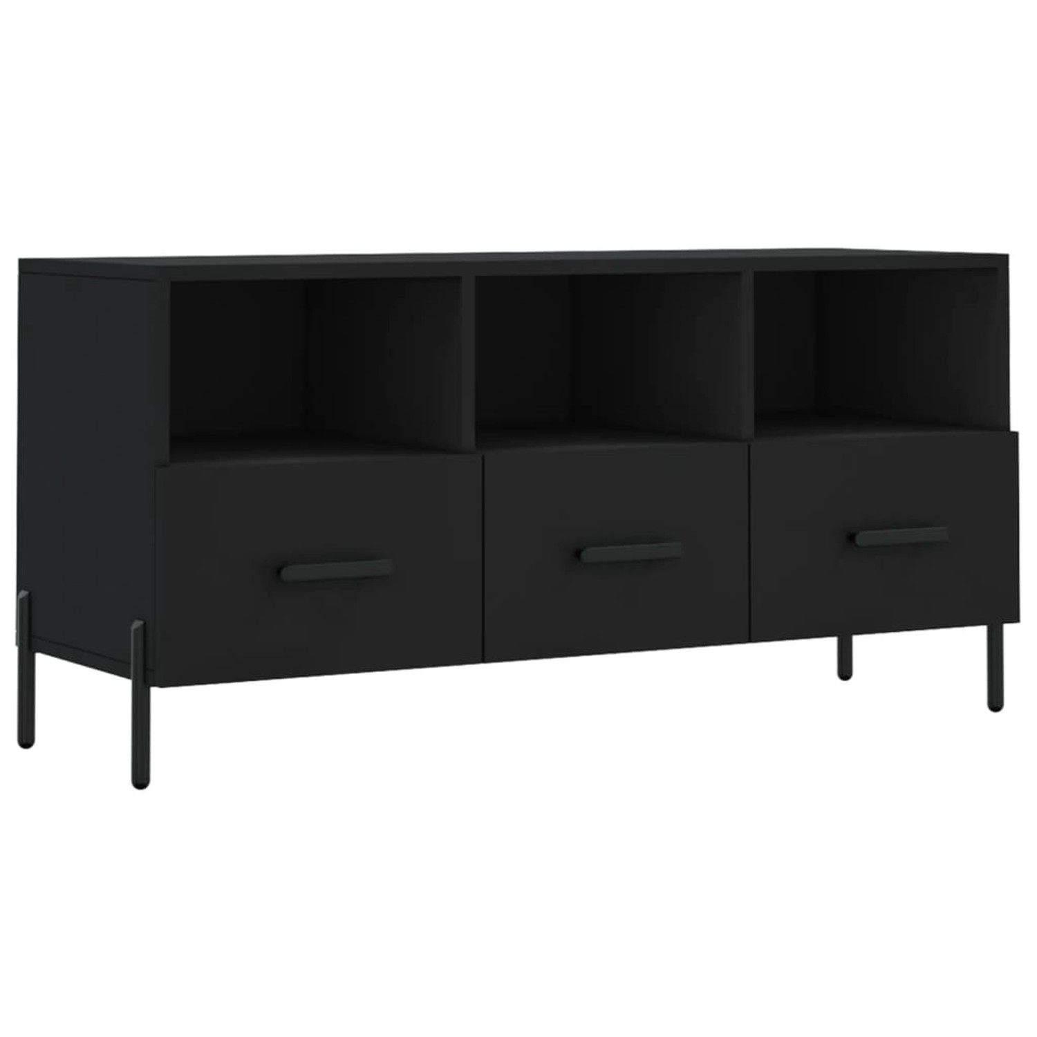 VidaXL TV-Schrank Schwarz 102x36x50 cm Holzwerkstoff Modell 7 VidaXL TV-Schrank Schwarz 102x36x50 cm Holzwerkstoff Modell 7 von VIDAXL