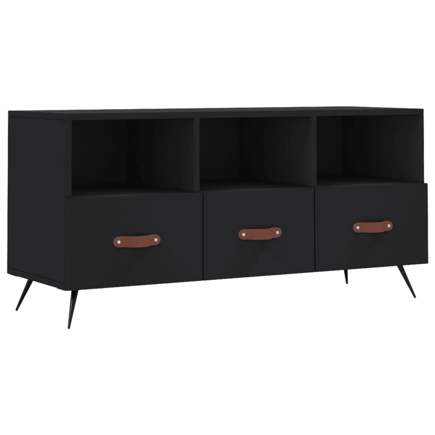 VidaXL TV-Schrank Schwarz 102x36x50 cm Holzwerkstoff Modell 9 VidaXL TV-Schrank Schwarz 102x36x50 cm Holzwerkstoff Modell 9 von VIDAXL