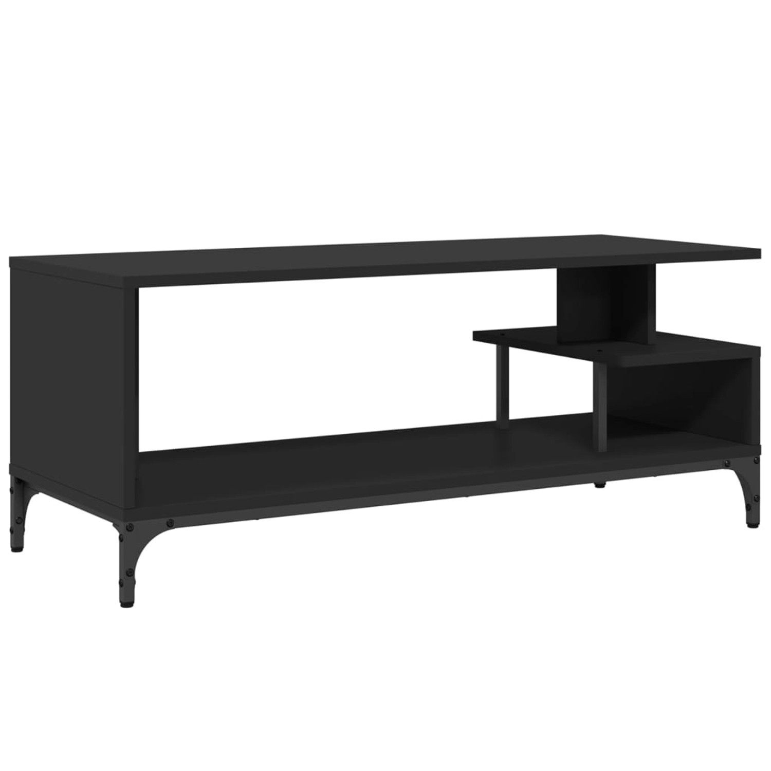 VidaXL TV-Schrank Schwarz 102x40x41 cm Holzwerkstoff und Stahl von VIDAXL