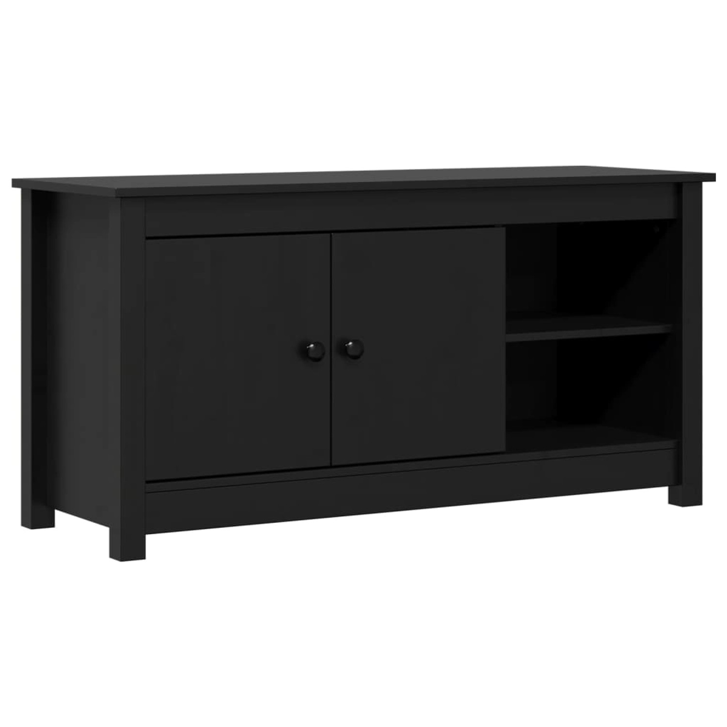 VidaXL TV-Schrank Schwarz 103x36,5x52 cm Massivholz Kiefür Modell 2 VidaXL TV-Schrank Schwarz 103x36,5x52 cm Massivholz Kiefür Modell 2 von VIDAXL