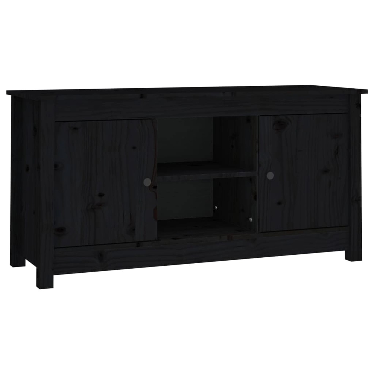 VidaXL TV-Schrank Schwarz 103x36,5x52 cm Massivholz Kiefür Modell 4 VidaXL TV-Schrank Schwarz 103x36,5x52 cm Massivholz Kiefür Modell 4 von VIDAXL