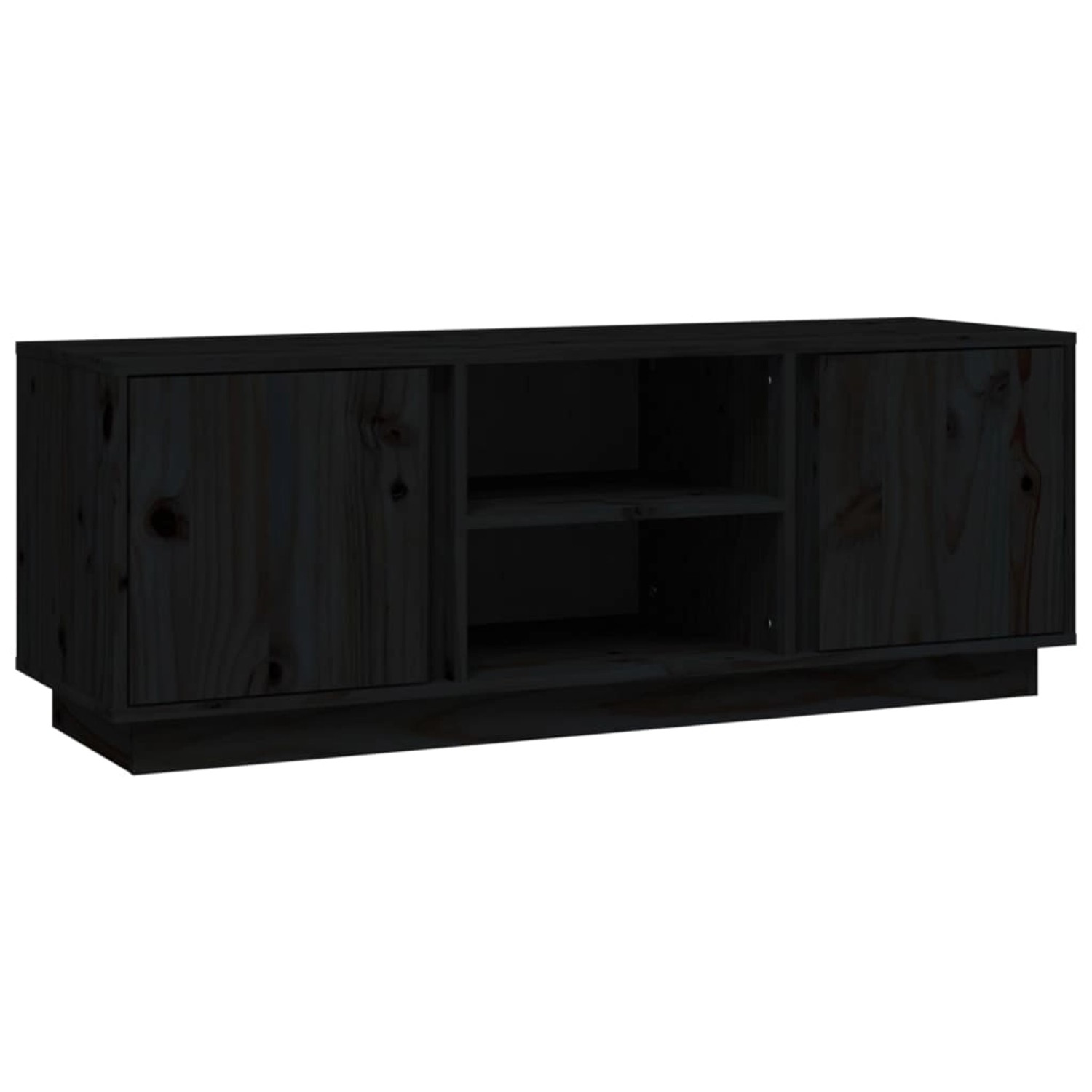 VidaXL TV-Schrank Schwarz 110x35x40,5 cm Massivholz Kiefür Modell 1 VidaXL TV-Schrank Schwarz 110x35x40,5 cm Massivholz Kiefür Modell 1 von VIDAXL