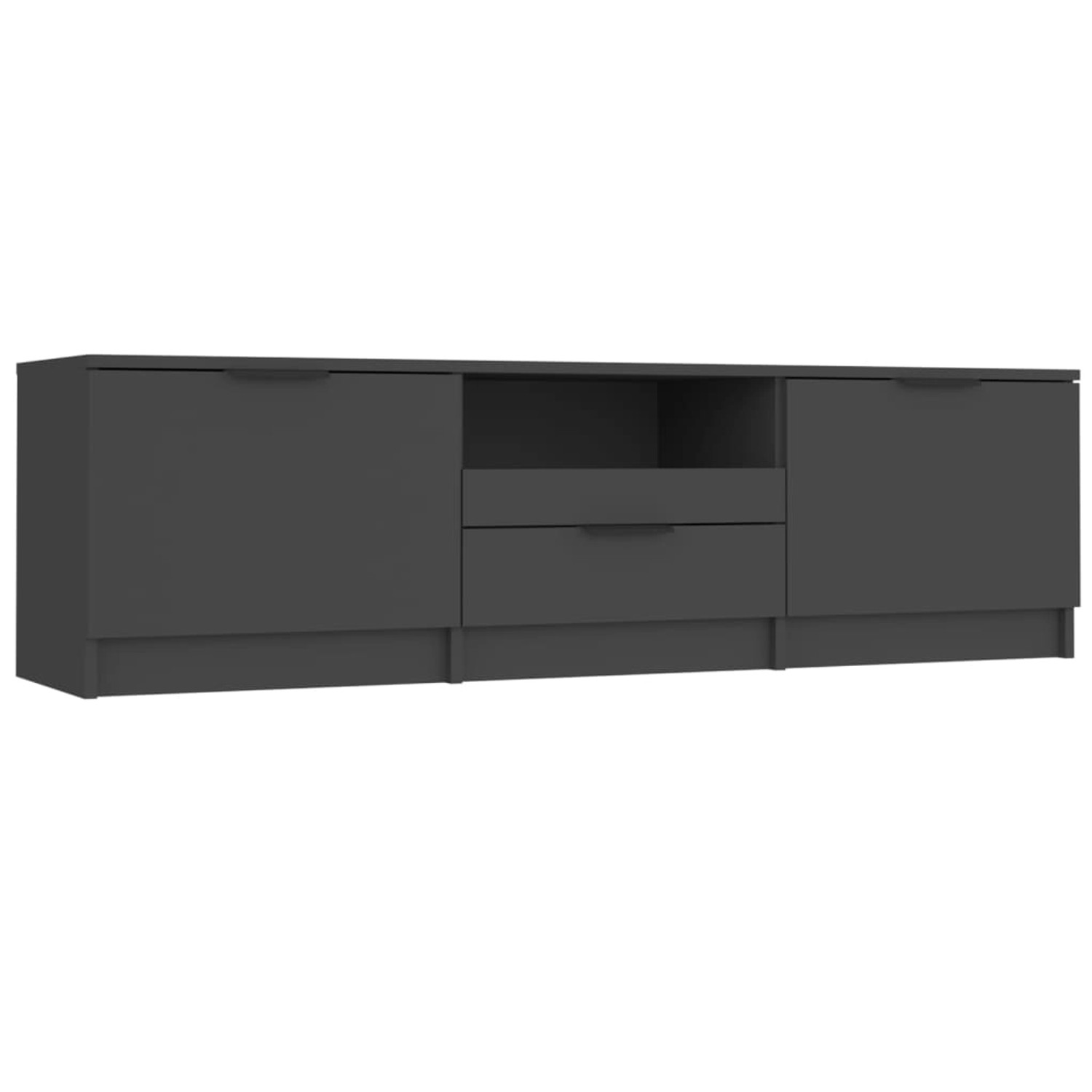 VidaXL TV-Schrank Schwarz 140x35x40 cm Holzwerkstoff VidaXL TV-Schrank Schwarz 140x35x40 cm Holzwerkstoff von VIDAXL