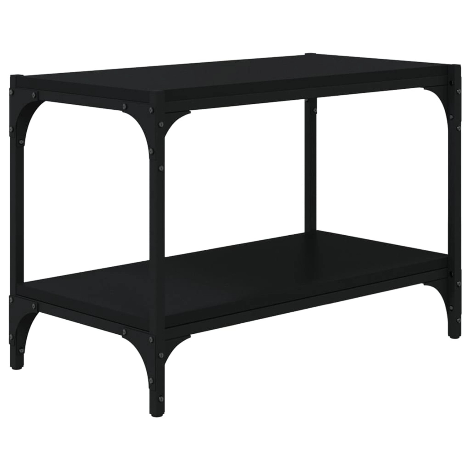 VidaXL TV-Schrank Schwarz 60x33x41 cm Holzwerkstoff und Stahl von VIDAXL