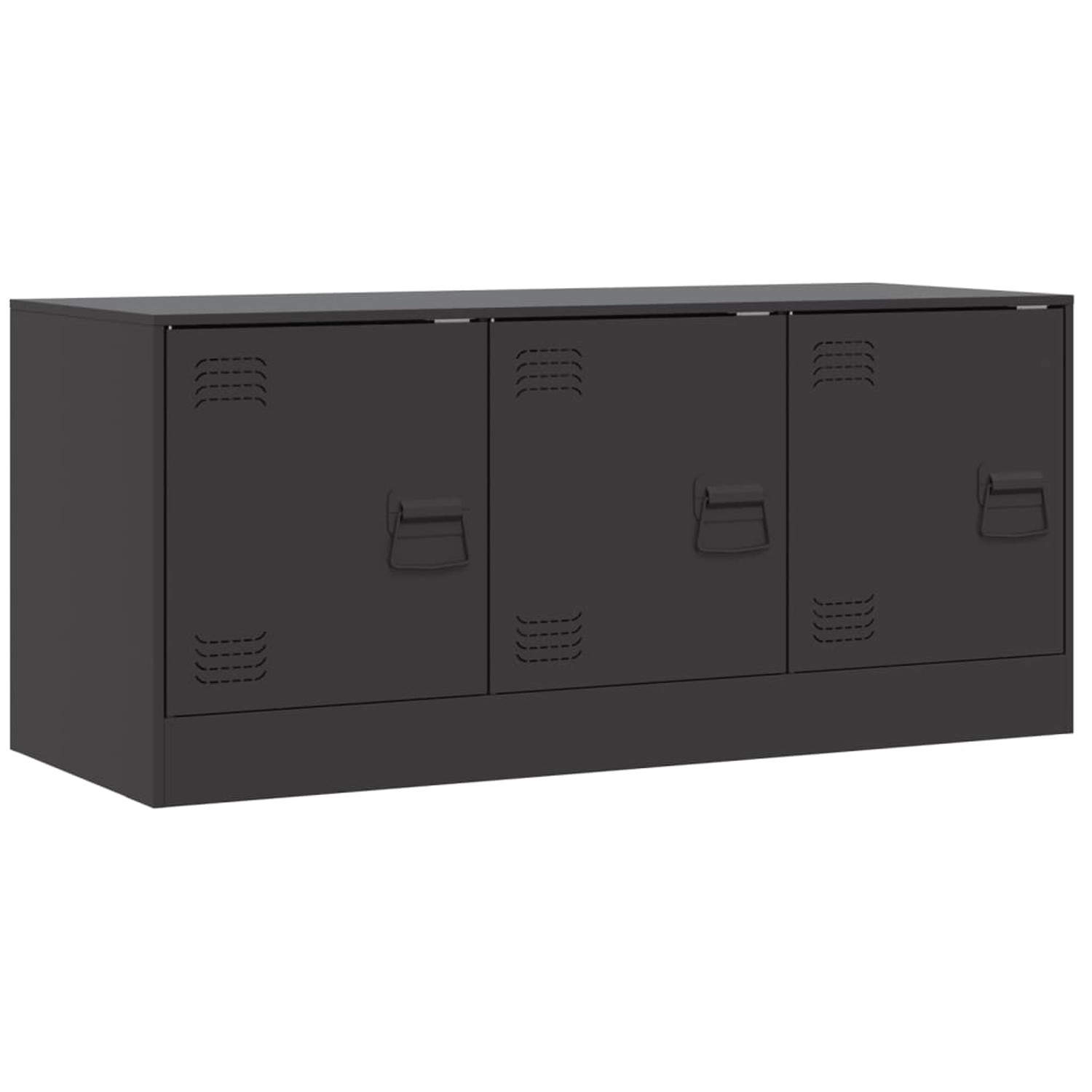 VidaXL TV-Schrank Schwarz 99x39x44 cm Stahl Modell 1 VidaXL TV-Schrank Schwarz 99x39x44 cm Stahl Modell 1 von VIDAXL